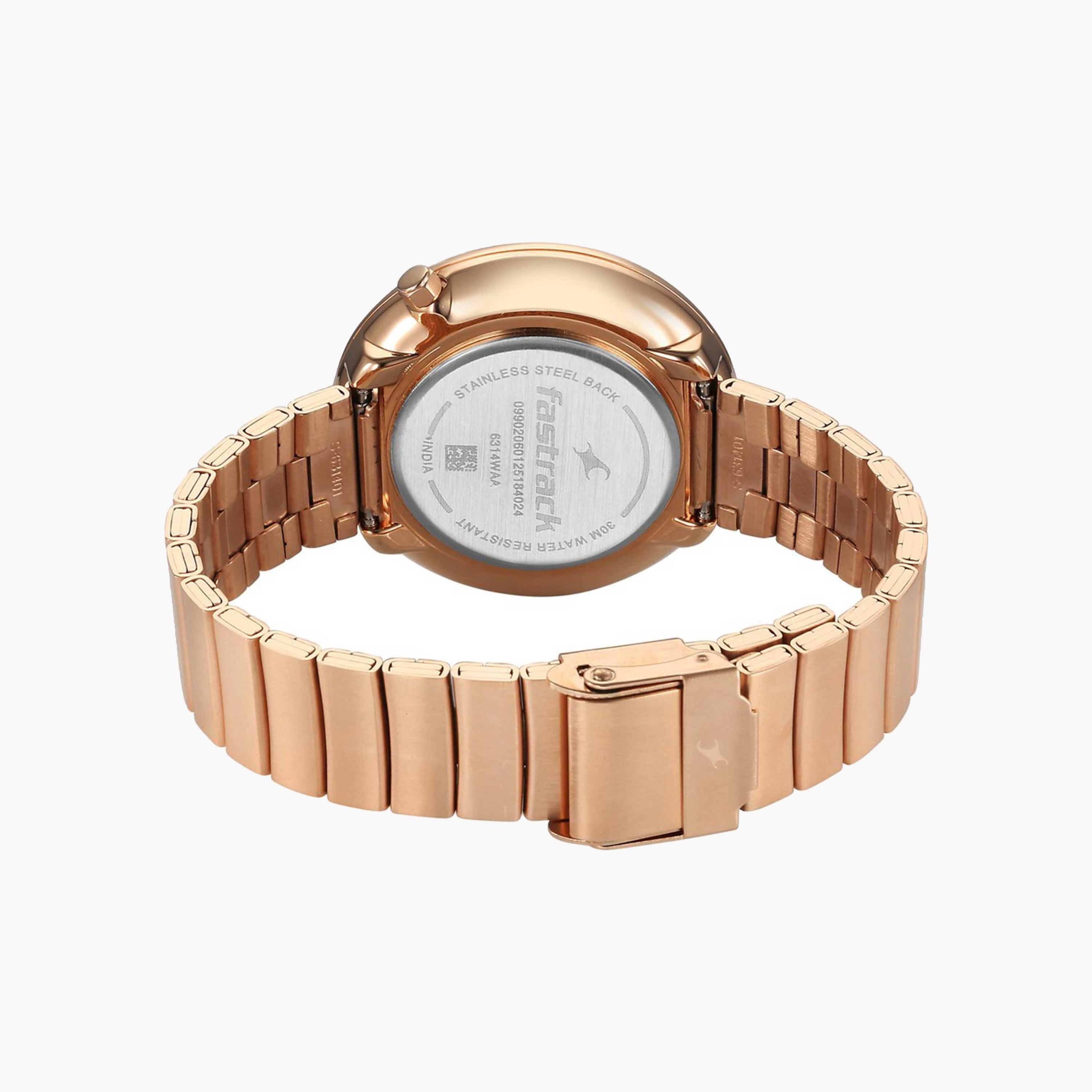 Fastrack Rose Gold Metallic Strap Watch-women-watchesandjewellery-watches-image-3