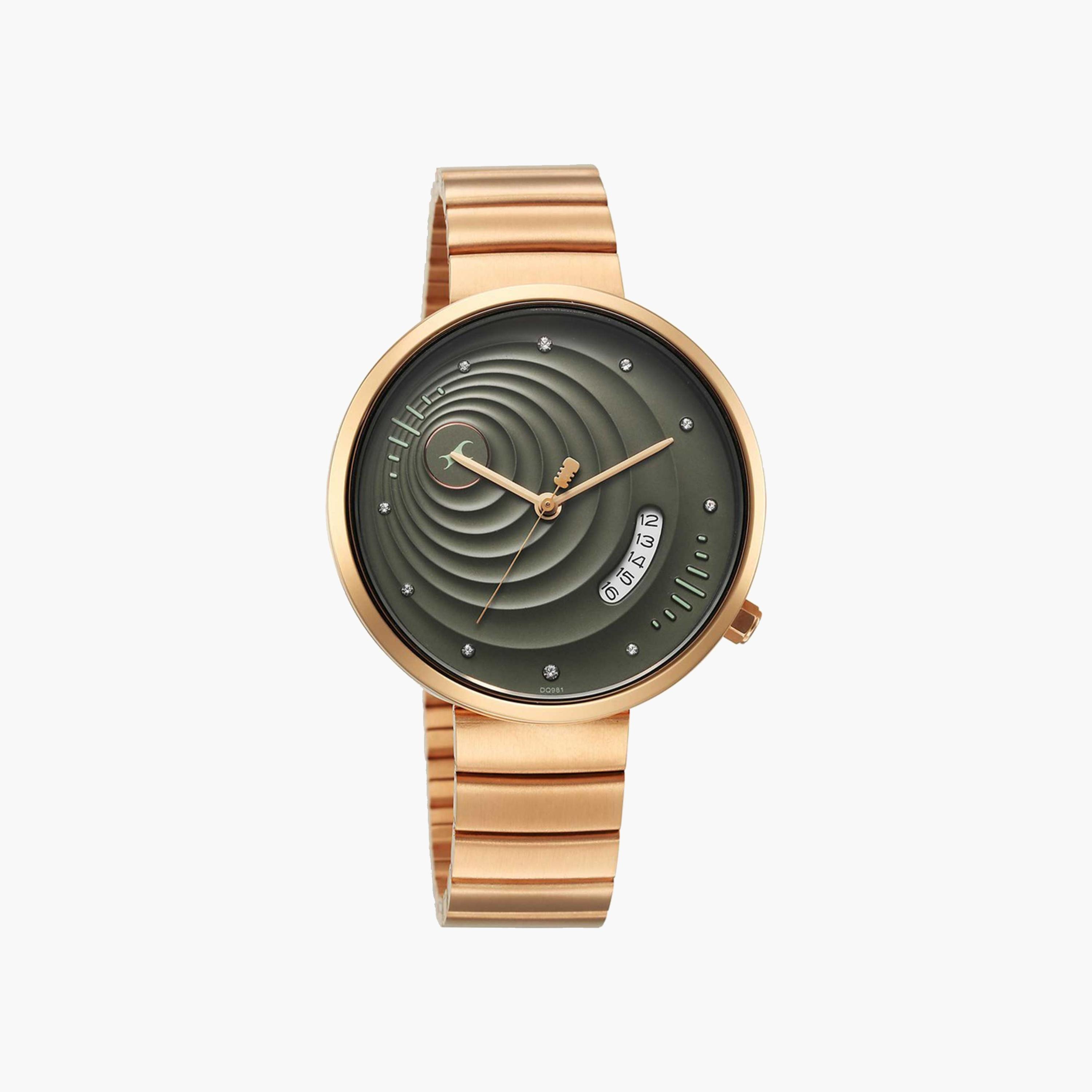 Fastrack Rose Gold Metallic Strap Watch-women-watchesandjewellery-watches-image-4