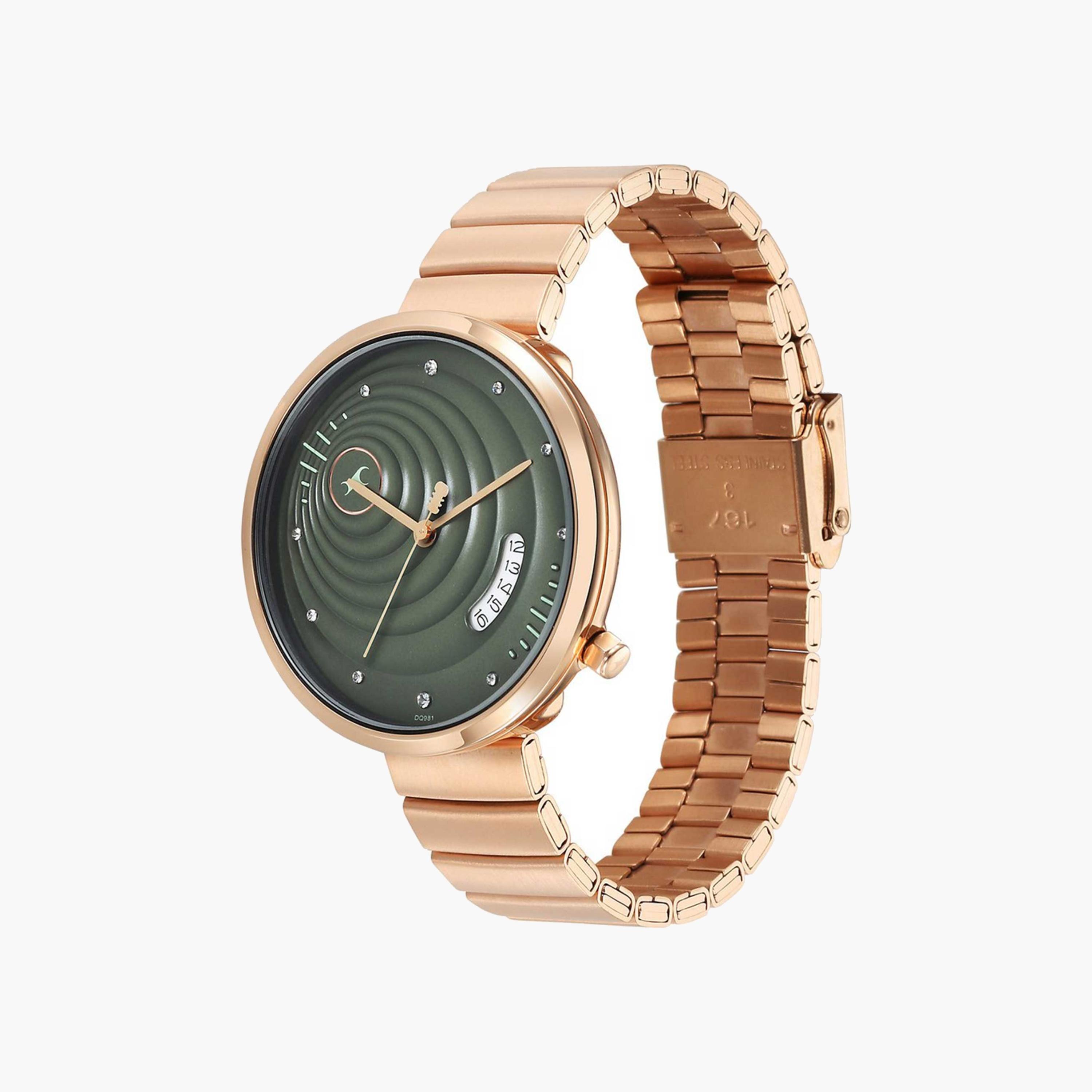 Fastrack Rose Gold Metallic Strap Watch-women-watchesandjewellery-watches-image-5