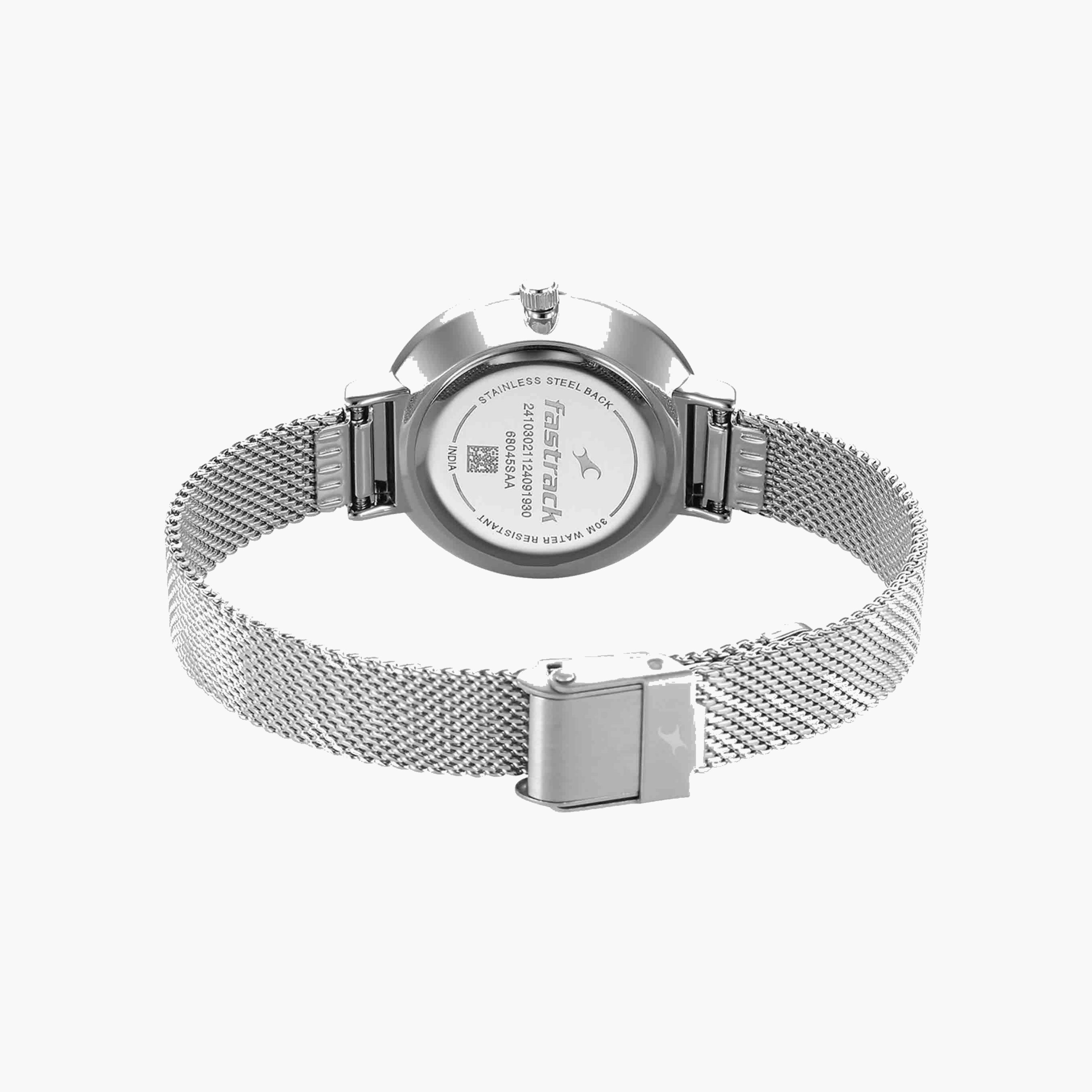 Fastrack Silver Mesh Strap Ladies Watch-women-watchesandjewellery-watches-image-3