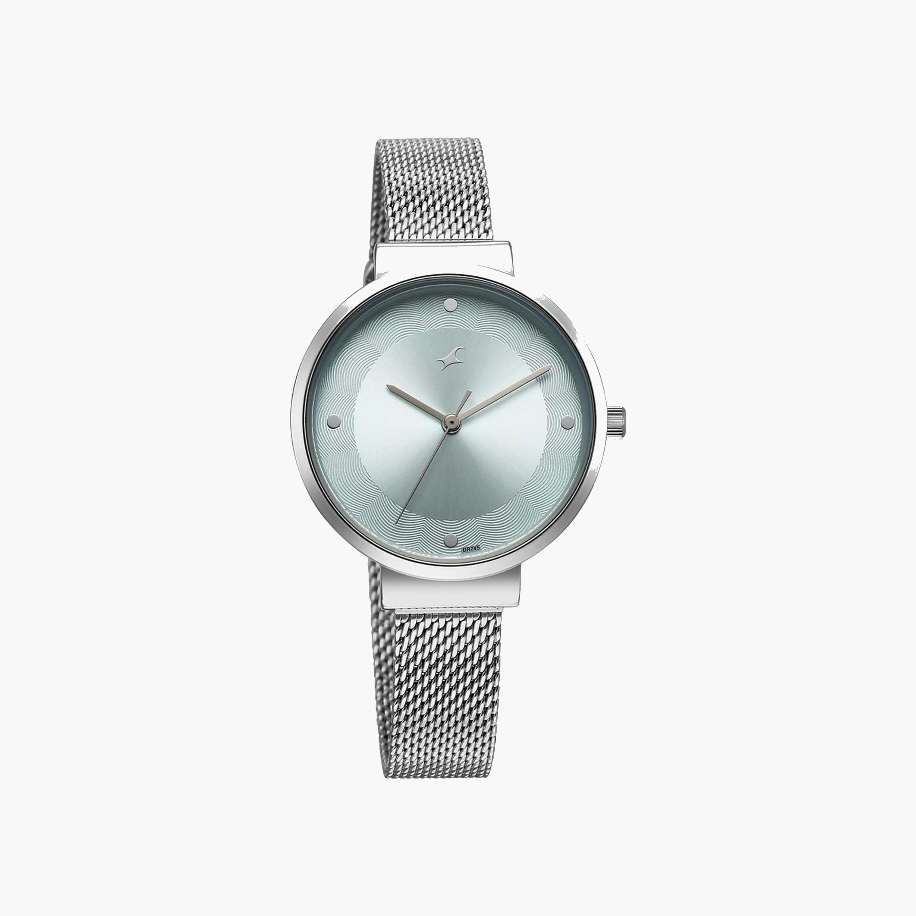Fastrack Green Round Dial Mesh Strap Watch-women-watchesandjewellery-watches-image-5