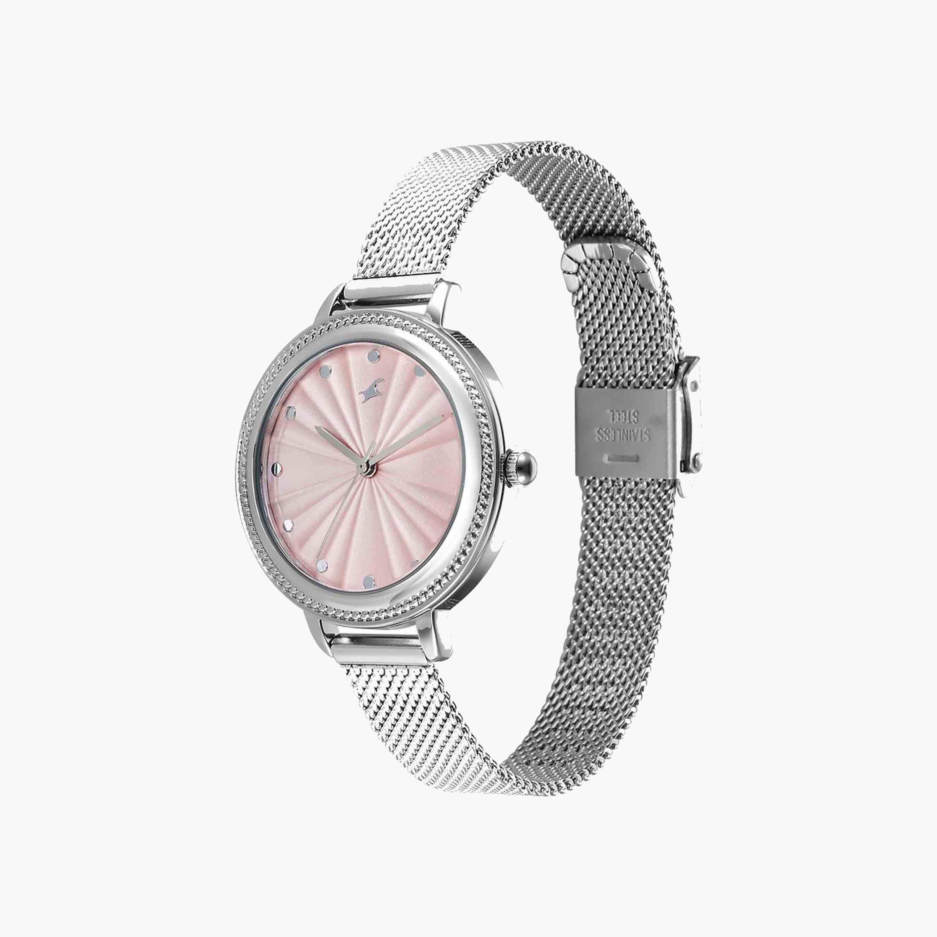 Fastrack Mesh Strap Round Dial Watch-women-watchesandjewellery-watches-image-4