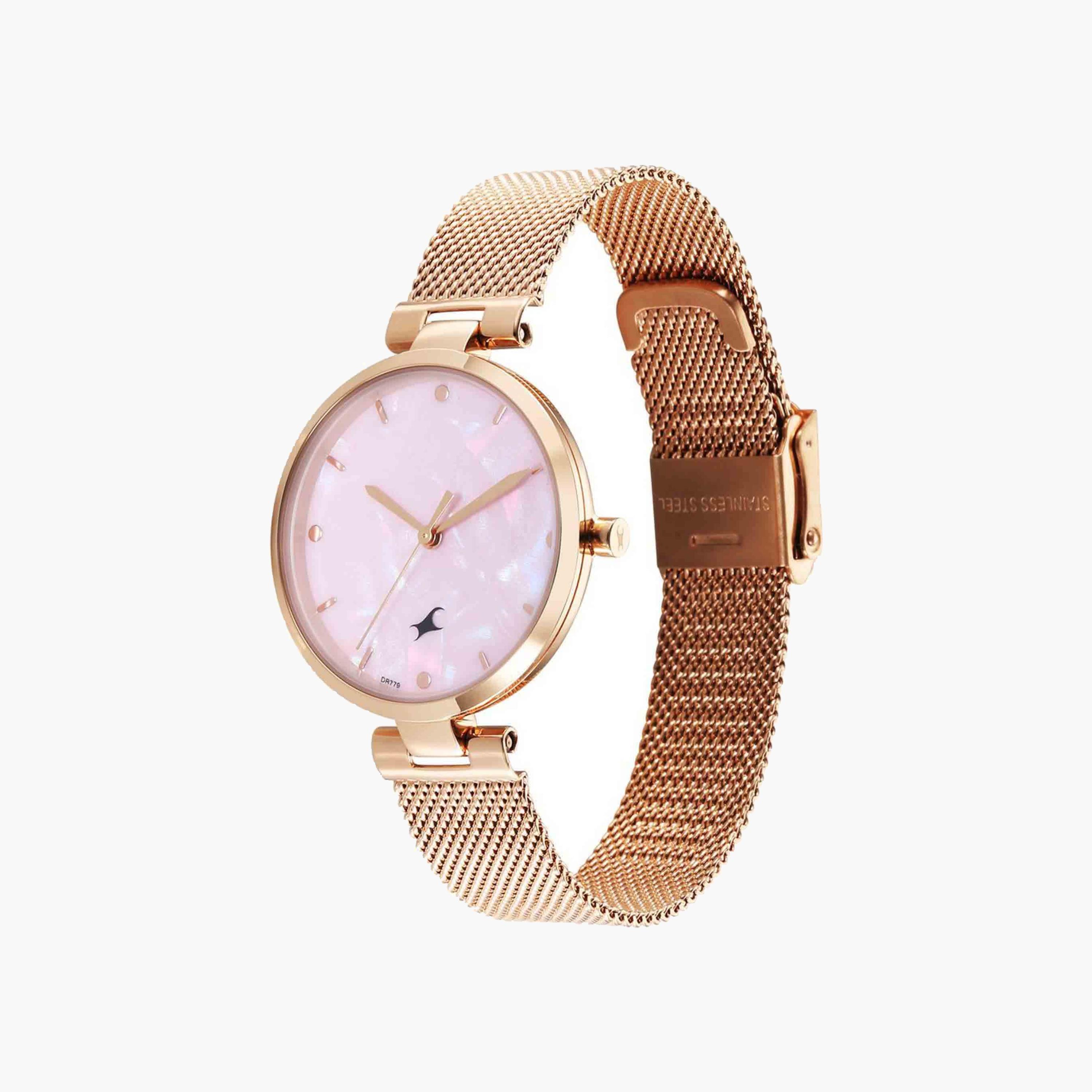 Fastrack Round Dial Mesh Strap Watch-women-watchesandjewellery-watches-image-2