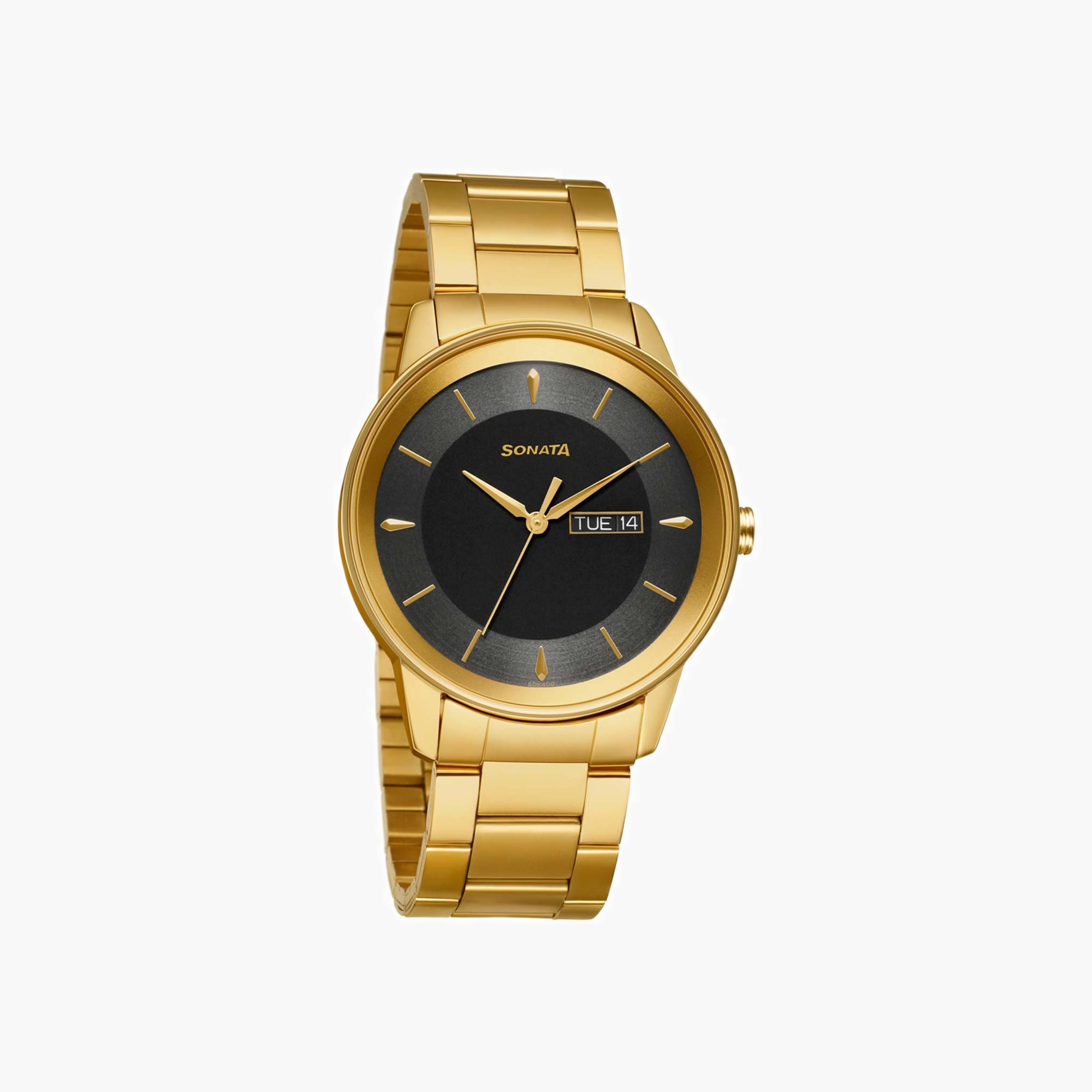 Analogue Men's Watch with Metal Strap-men-watchesandjewellery-watches-image-1