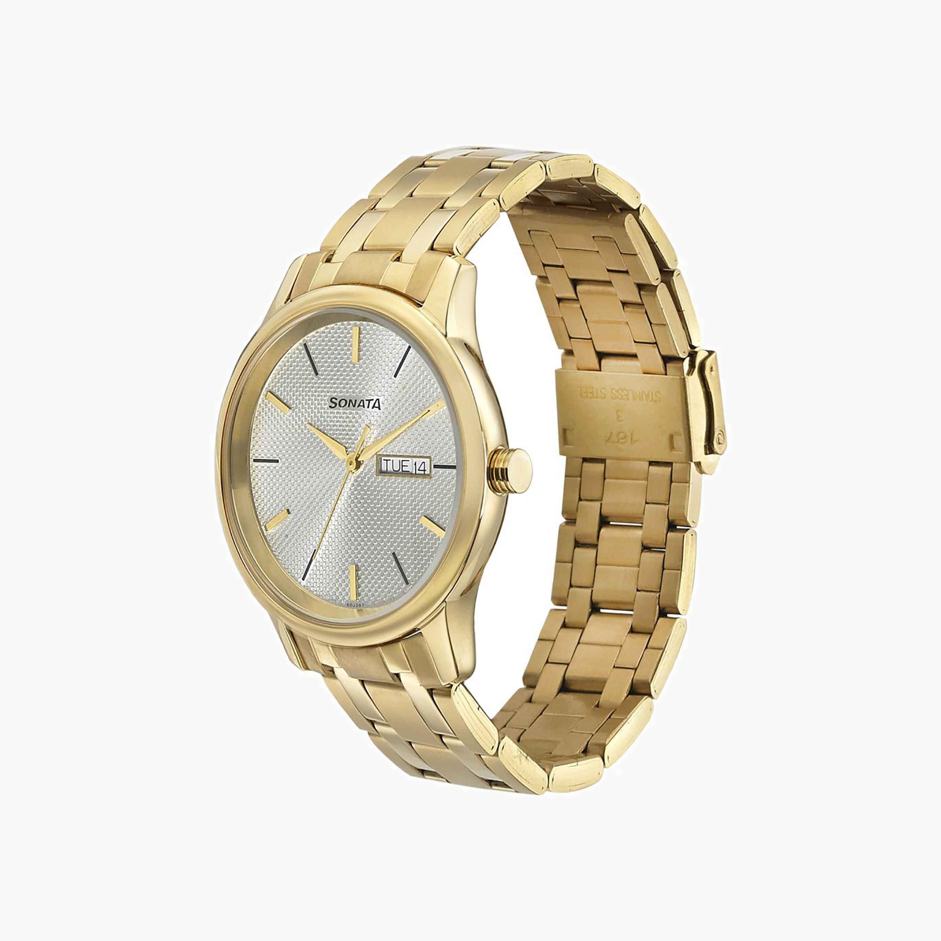 Textured Dial Analogue Watch-men-watchesandjewellery-watches-image-3