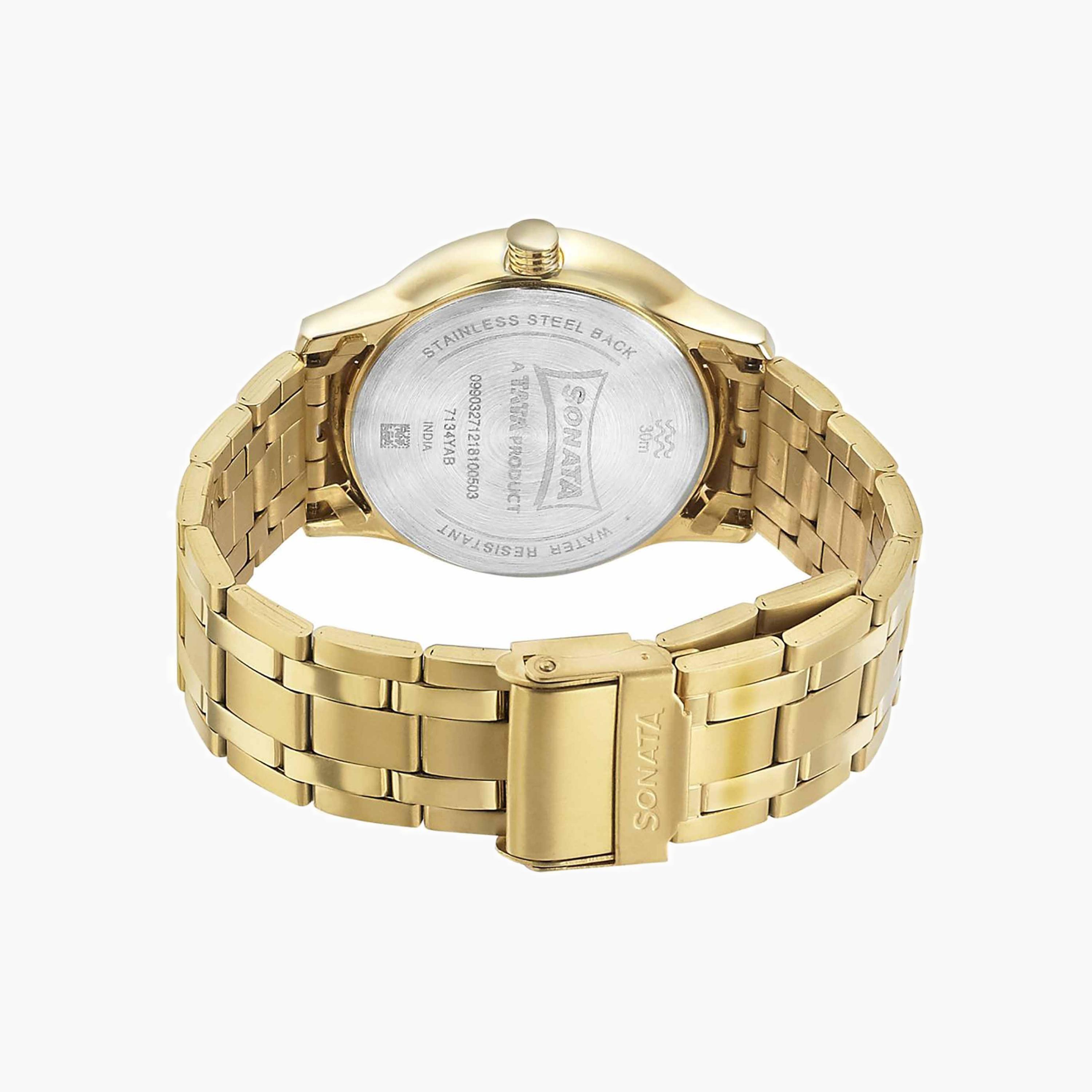 Textured Dial Analogue Watch-men-watchesandjewellery-watches-image-4