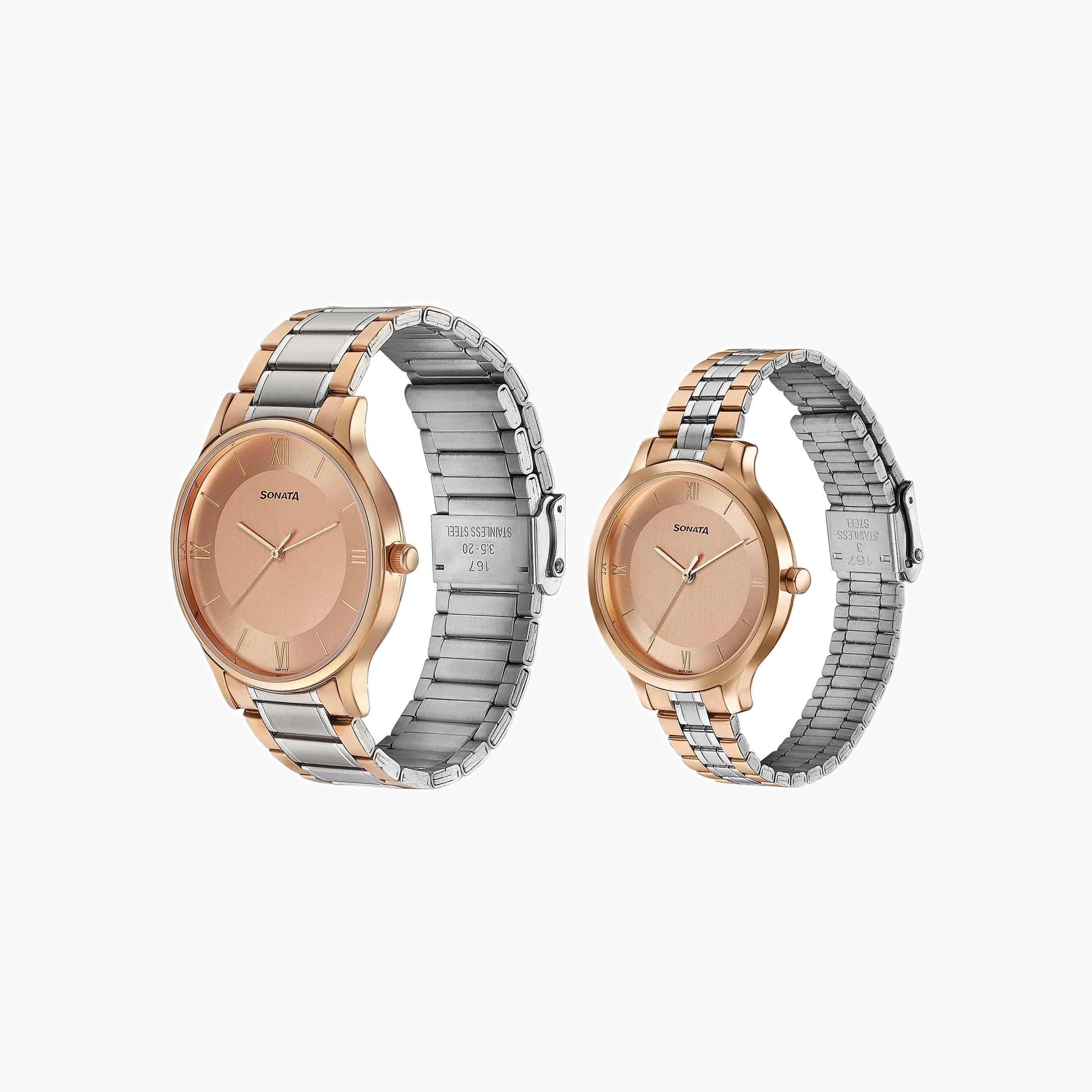 Two-Tone Couple's Analogue Watch Set-men-watchesandjewellery-watches-image-3