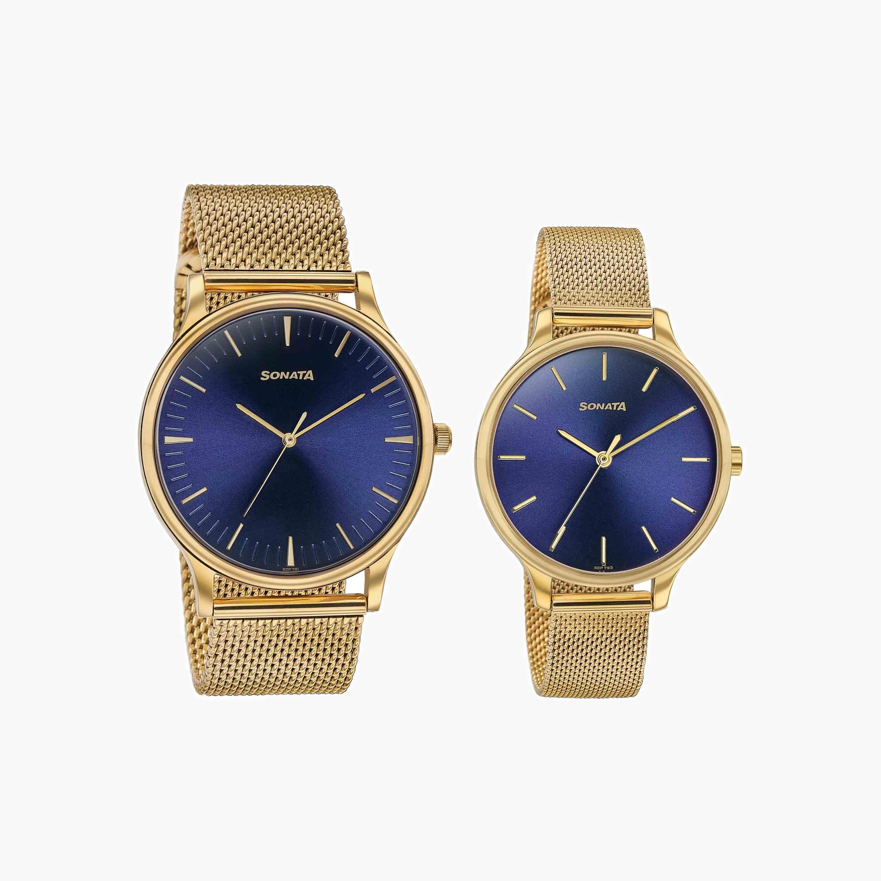 Sonata Couple's Mesh Strap Watches-men-watchesandjewellery-watches-image-3