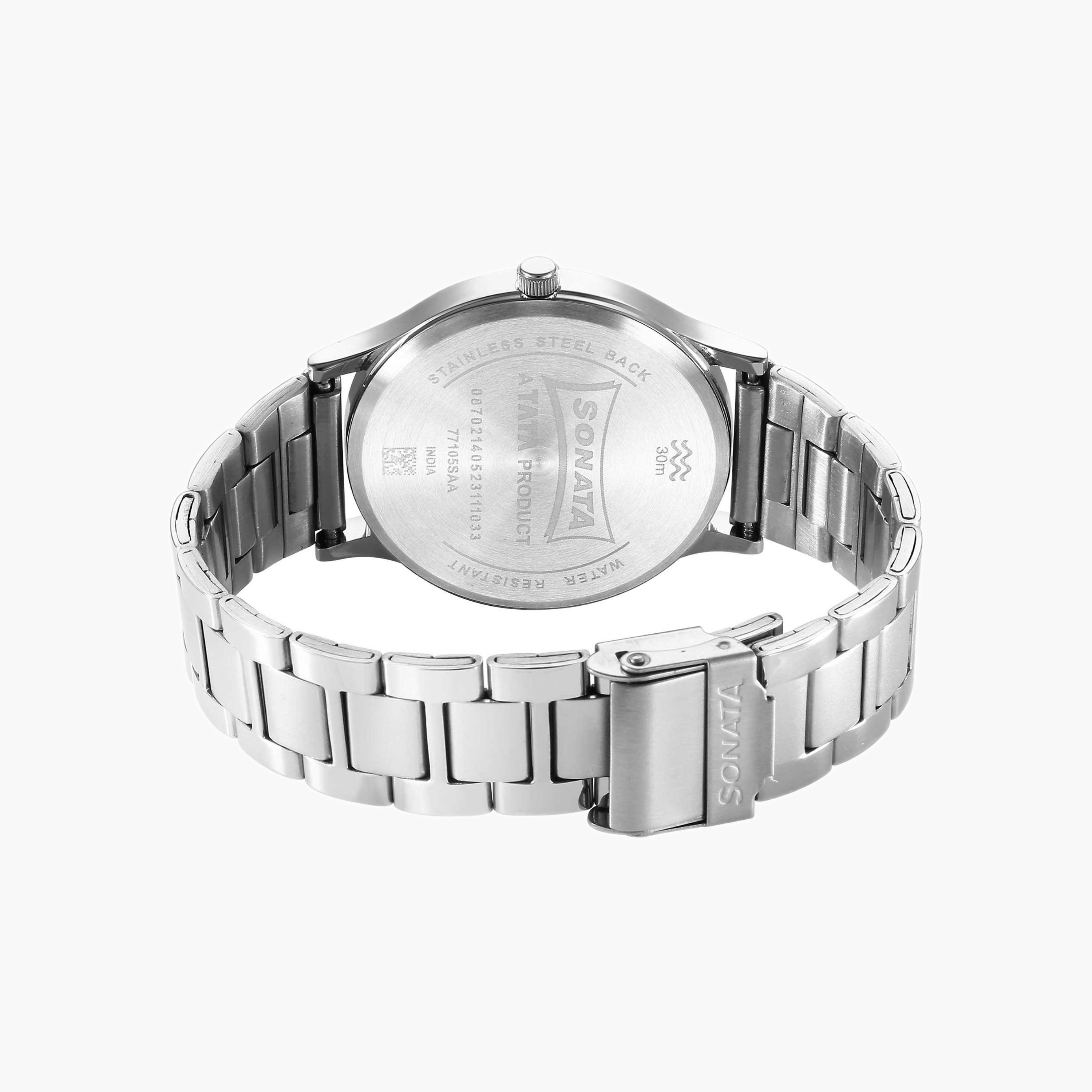 ساعة أنالوج للرجال بسوار معدني-men-watchesandjewellery-watches-image-2