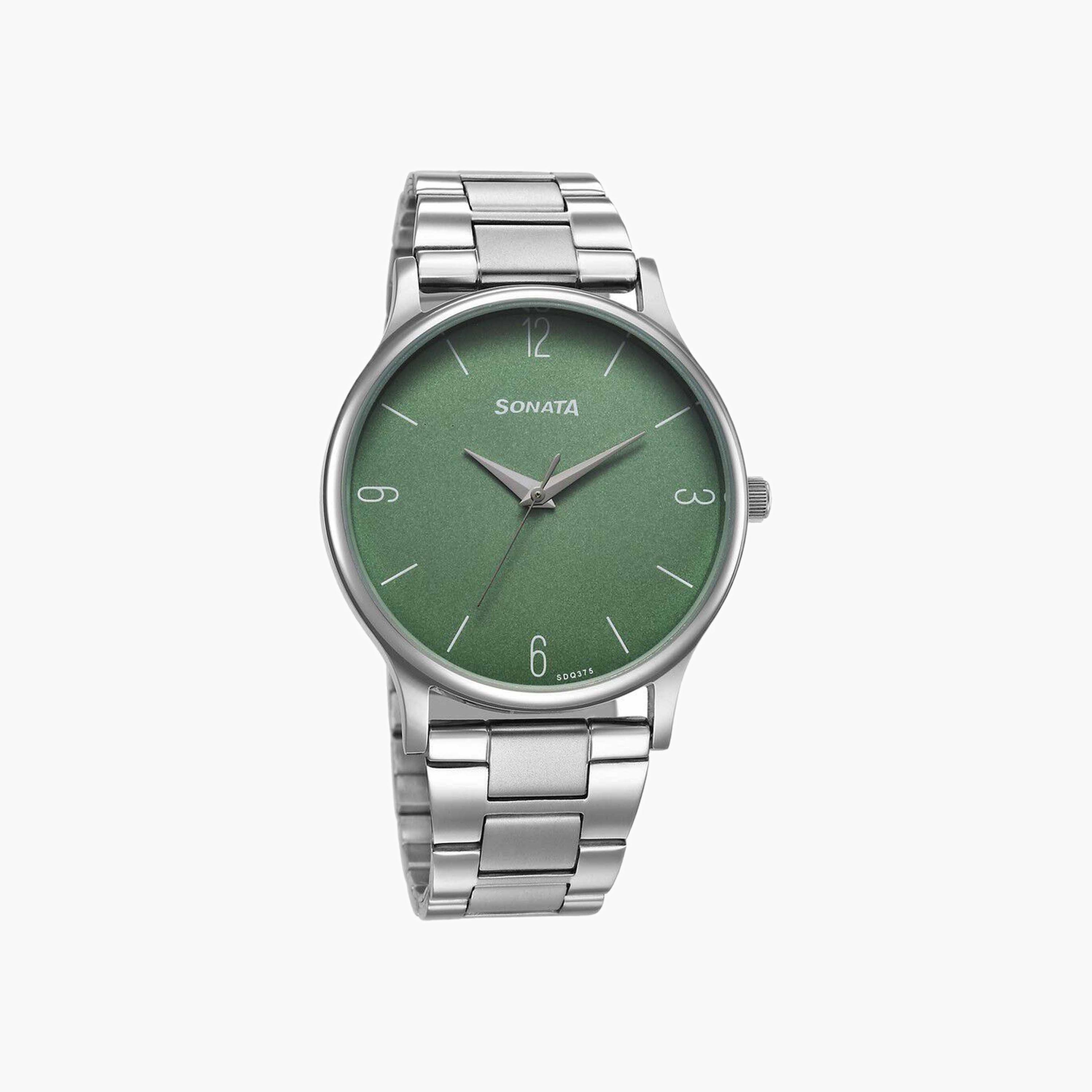 ساعة سوناتا للرجال بسوار من الستانلس ستيل-men-watchesandjewellery-watches-image-1