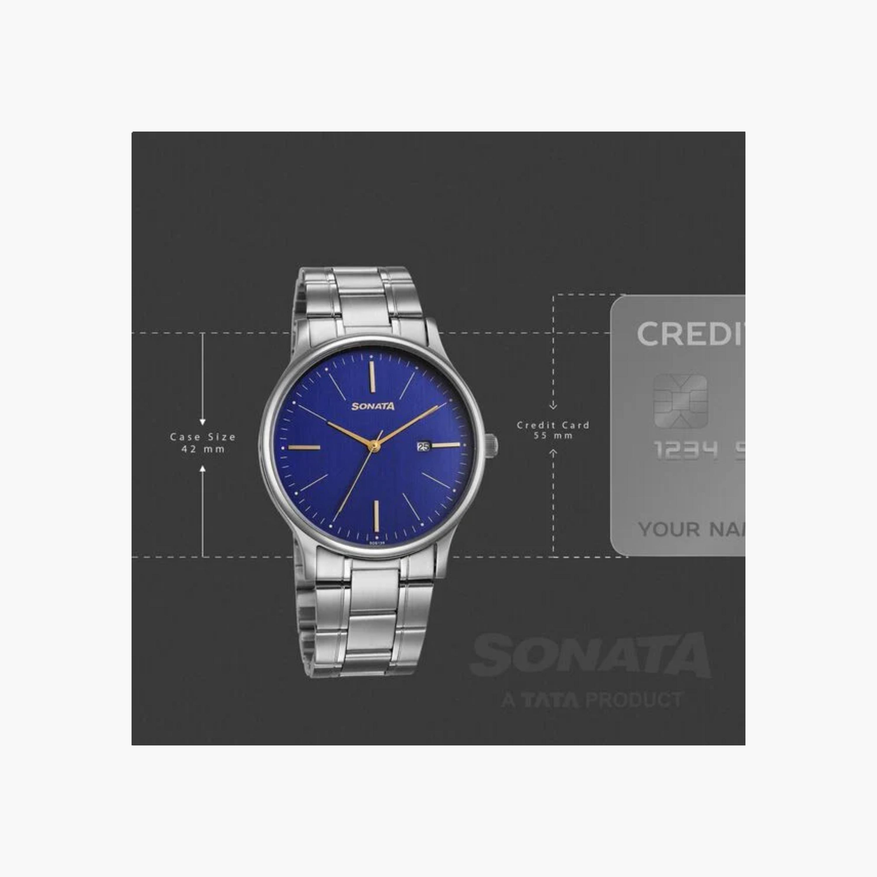 Sonata Men's Analog Watch with Date Display-women-watchesandjewellery-watches-image-2