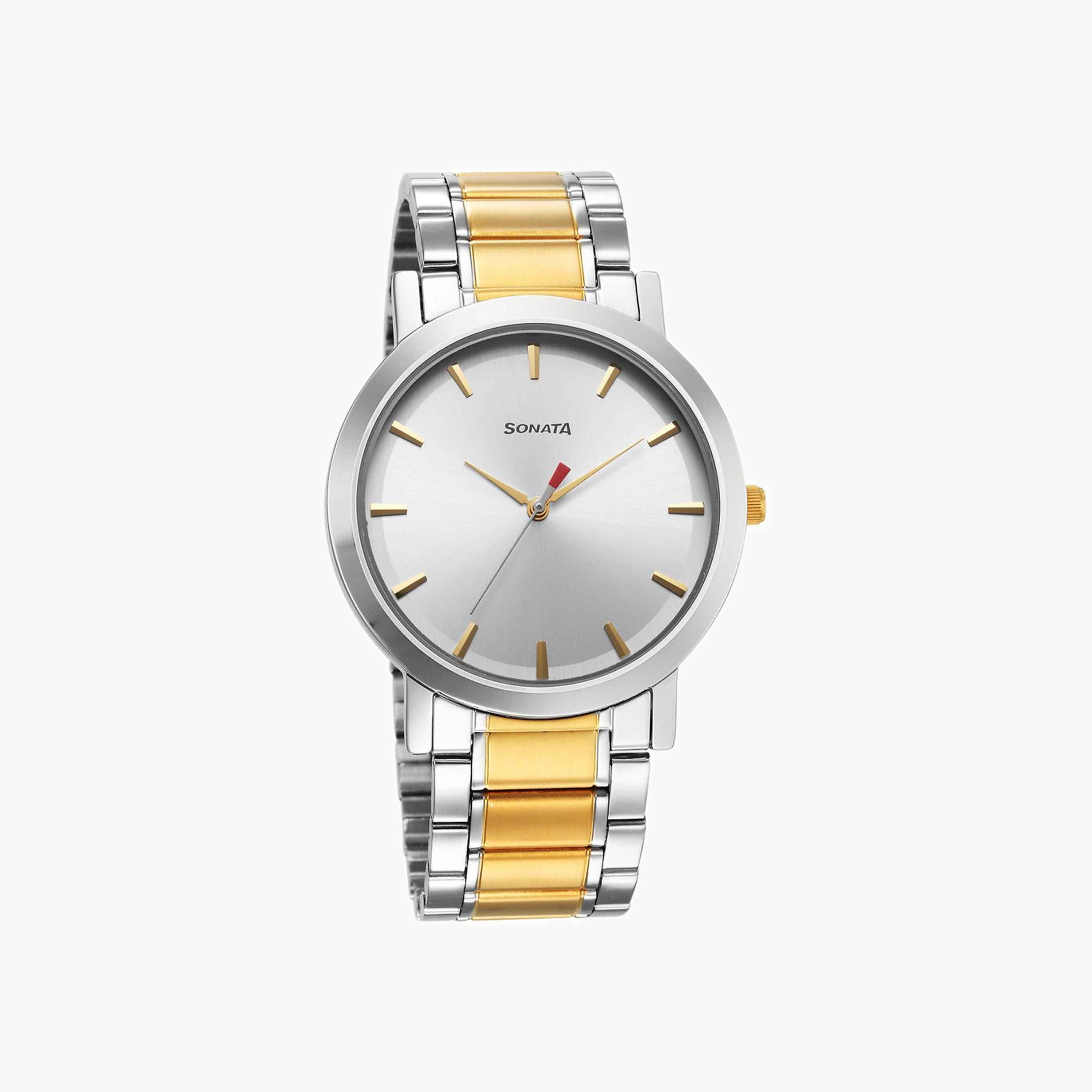 Sonata Two-Tone Analogue Watch-men-watchesandjewellery-watches-image-1