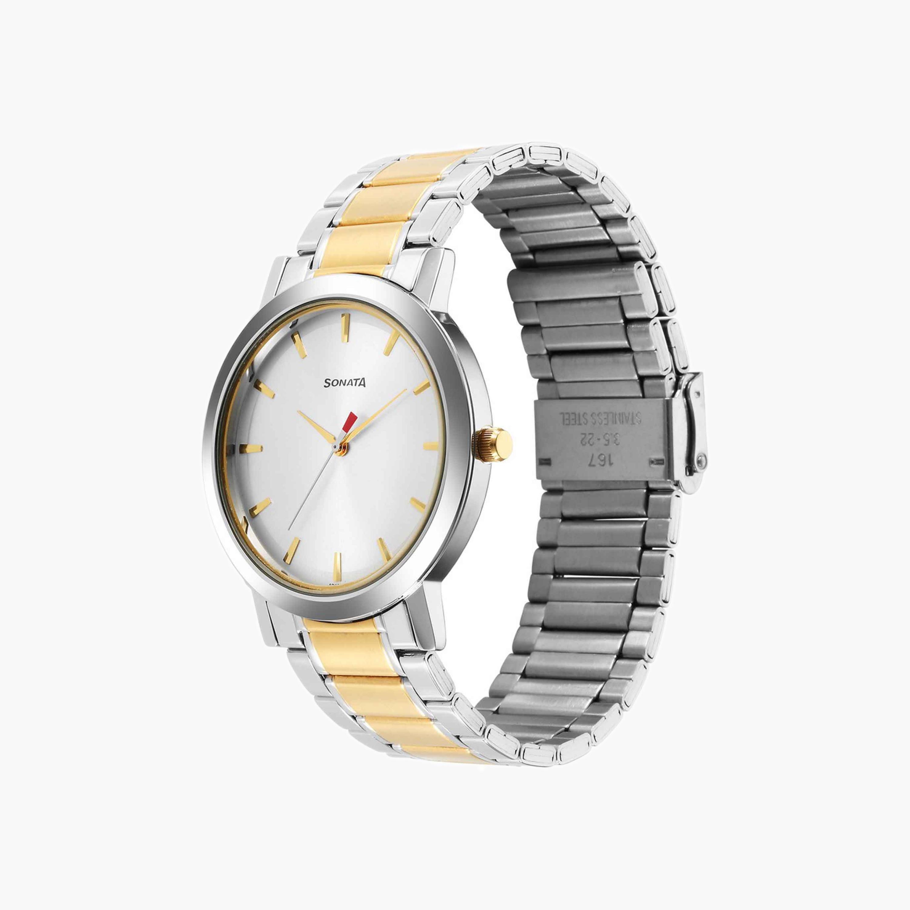 Sonata Two-Tone Analogue Watch-men-watchesandjewellery-watches-image-2