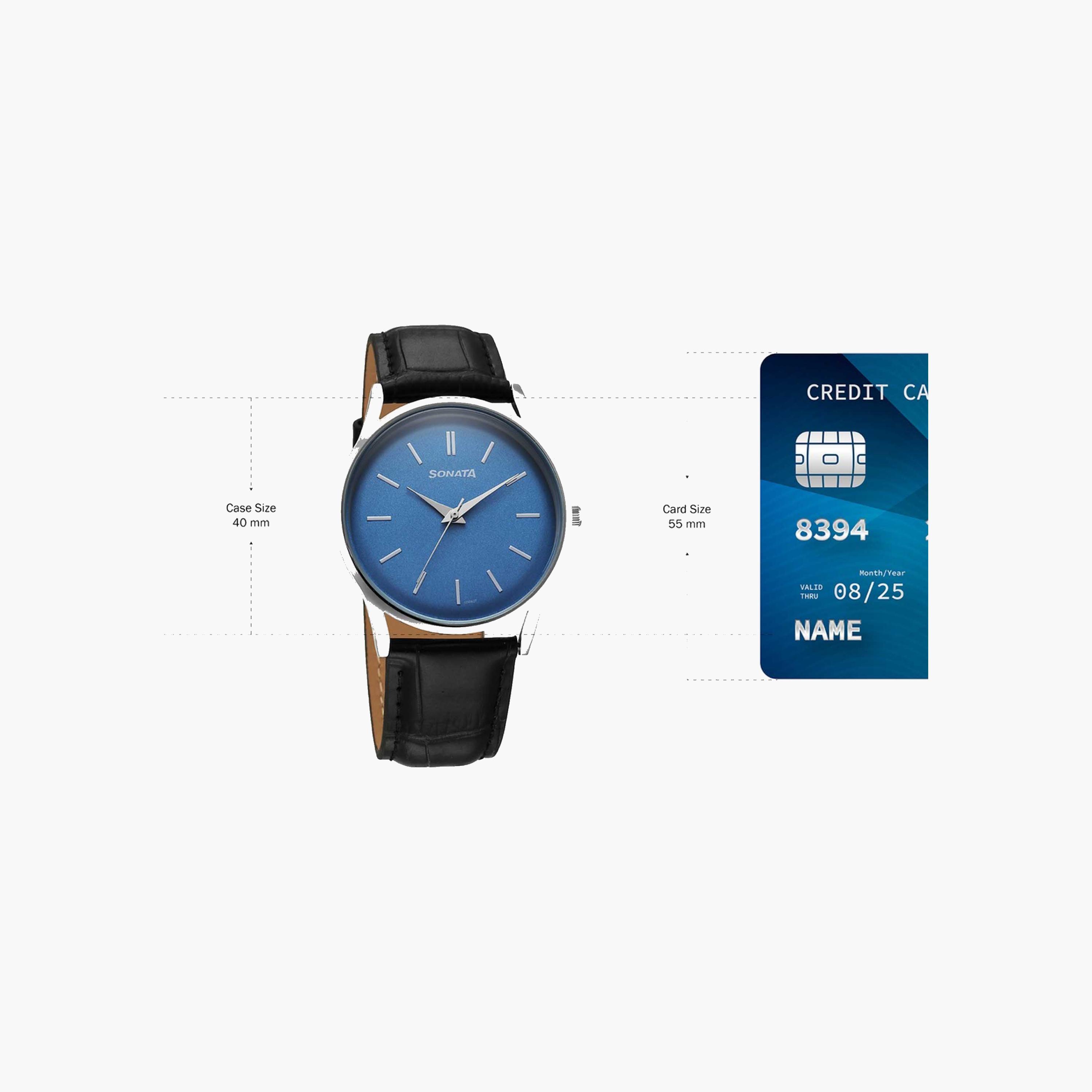 Sonata Classic Round Dial Leather Strap Watch-men-watchesandjewellery-watches-image-5