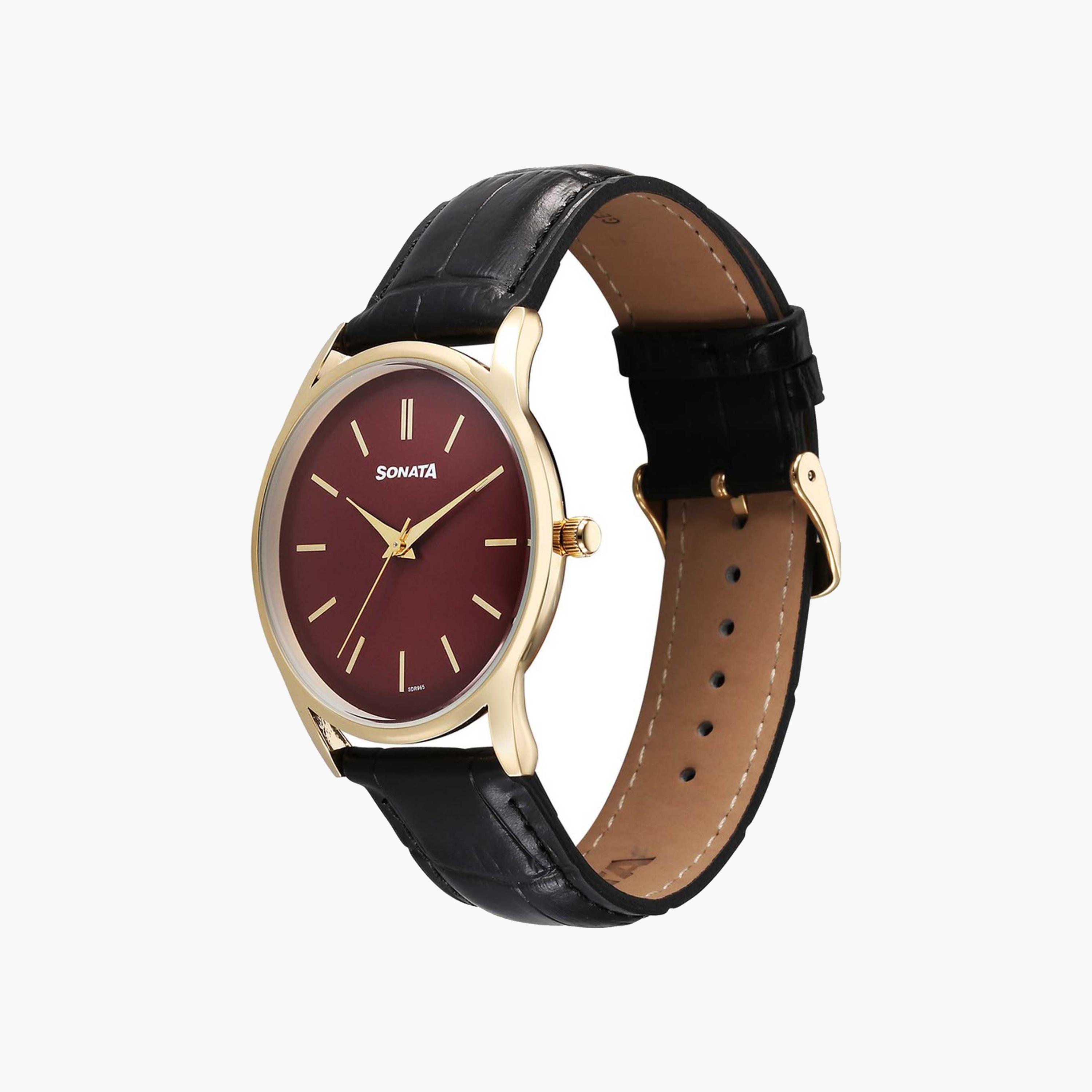 Sonata Gold Tone Round Dial Watch-women-watchesandjewellery-watches-image-2