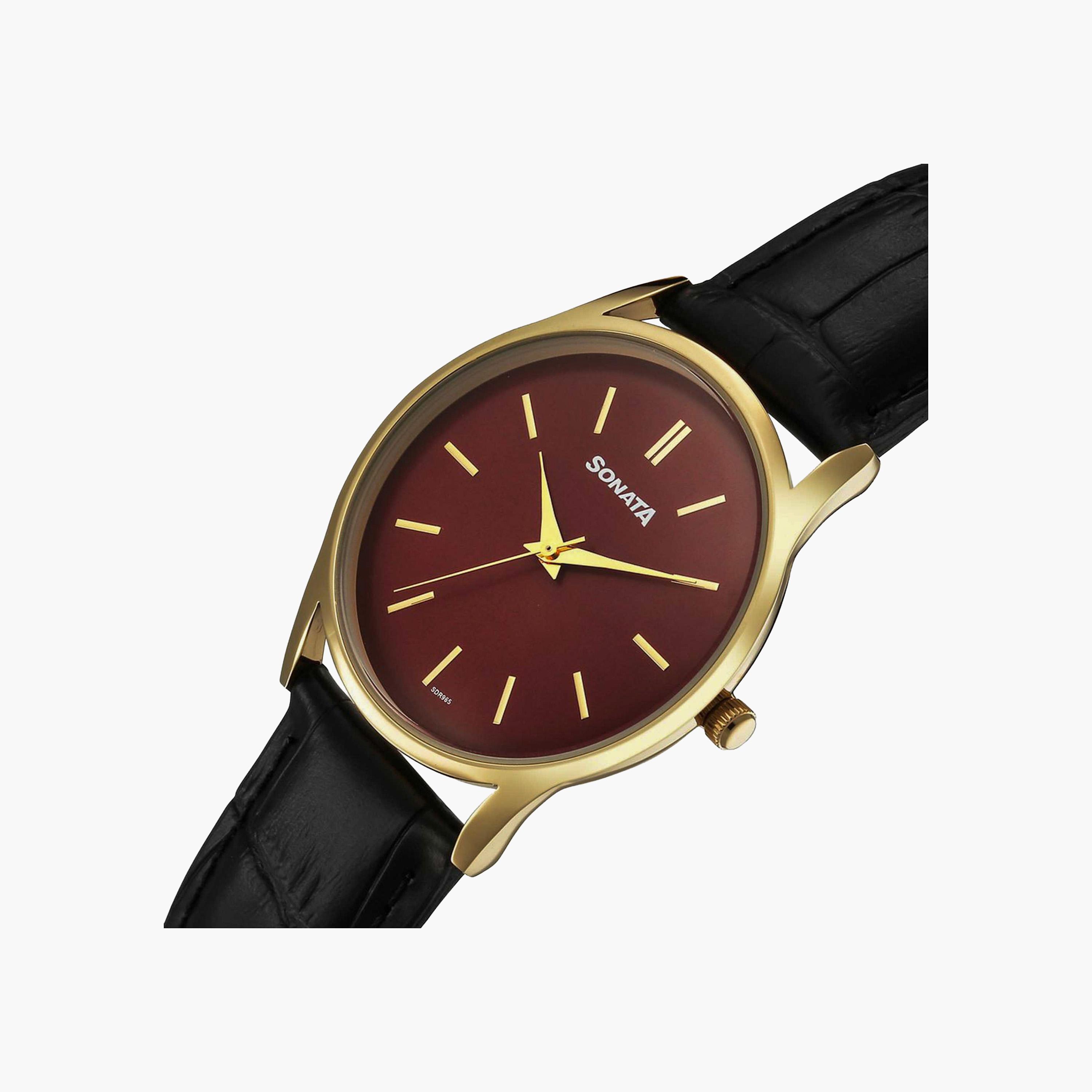 Sonata Gold Tone Round Dial Watch-women-watchesandjewellery-watches-image-3