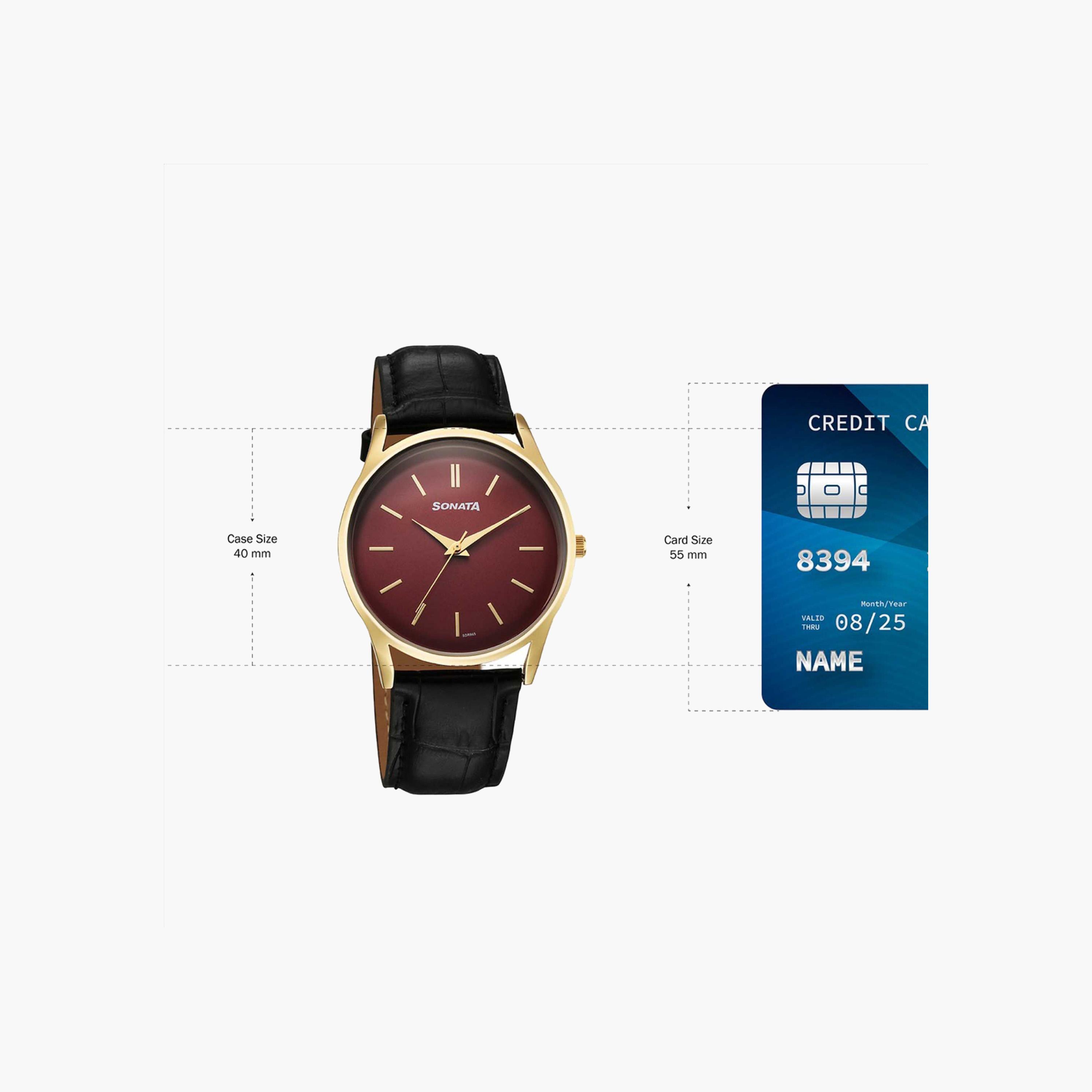 Sonata Gold Tone Round Dial Watch-women-watchesandjewellery-watches-image-4