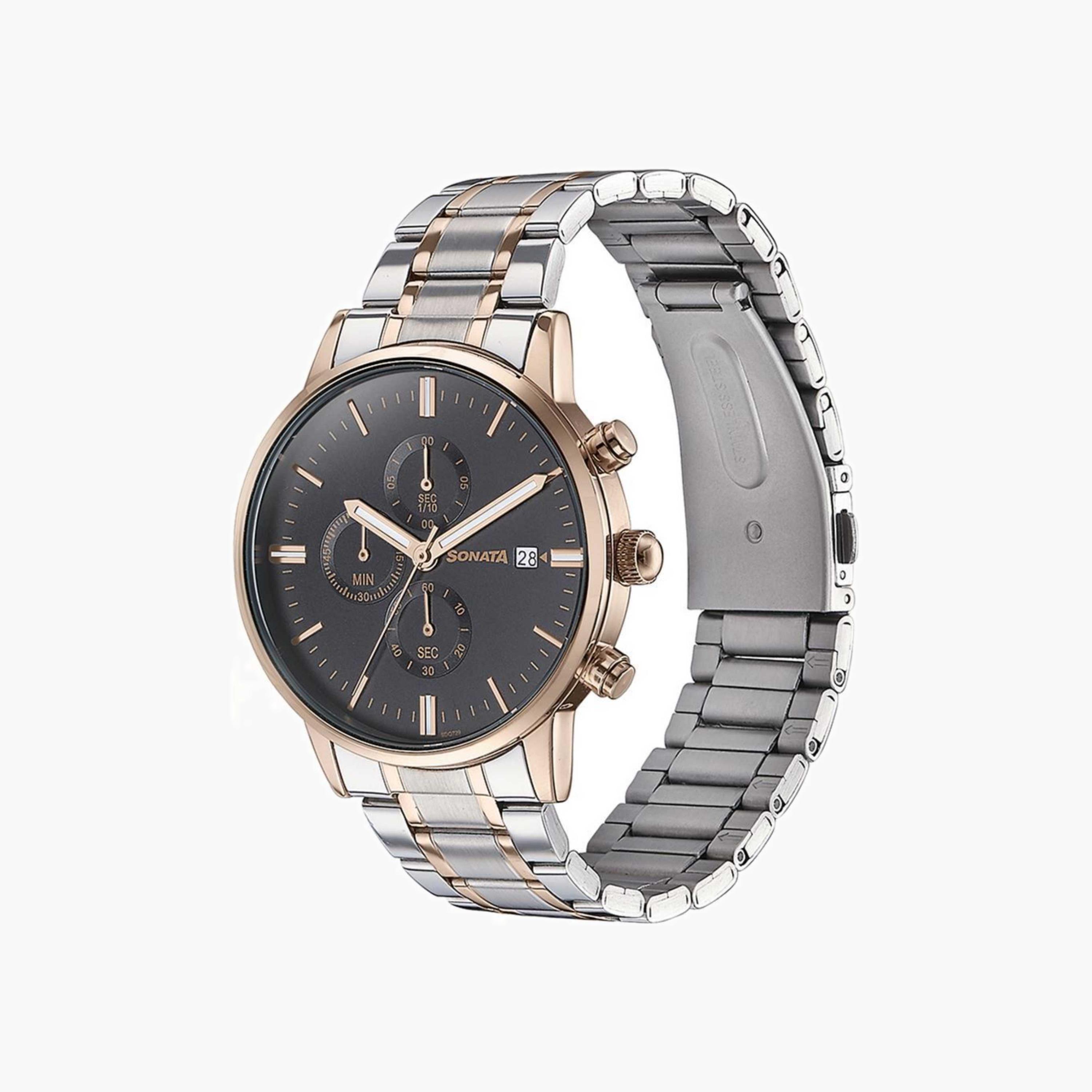 Sonata Men's Chronograph Analogue Watch-men-watchesandjewellery-watches-image-4