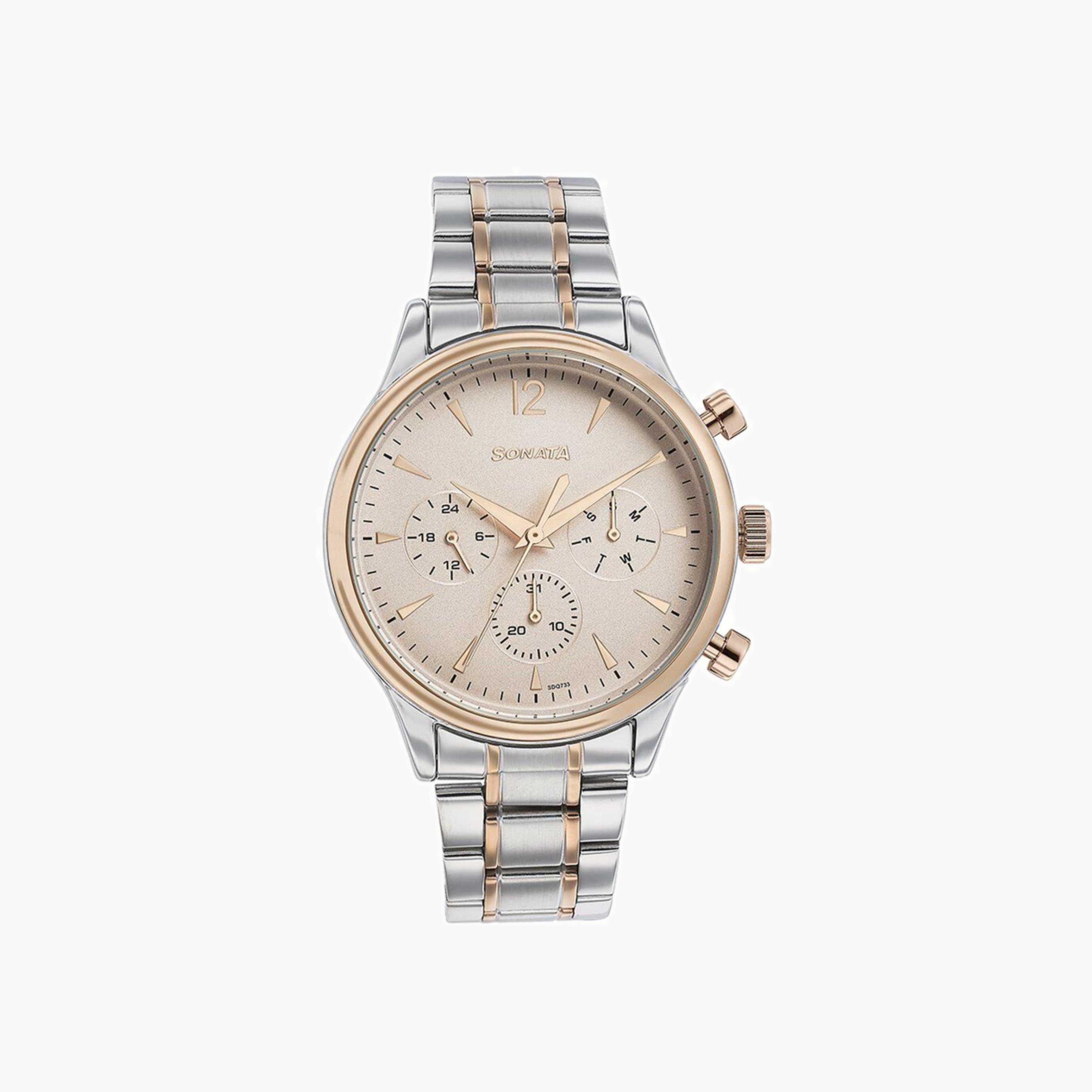 Multifunction Two-Tone Men's Watch-men-watchesandjewellery-watches-image-1