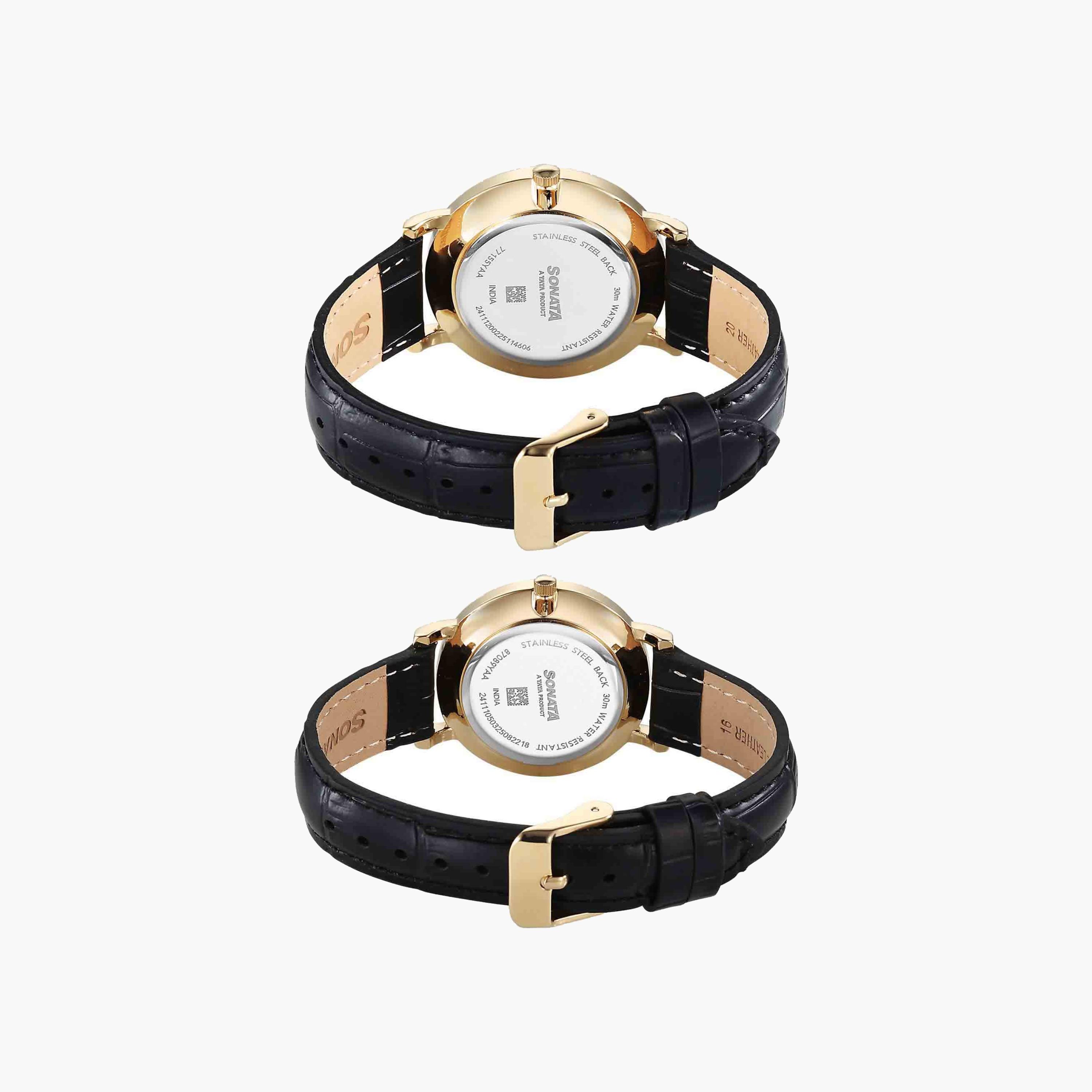 Sonata Elegant Quartz Couple Watches-men-watchesandjewellery-watches-image-4