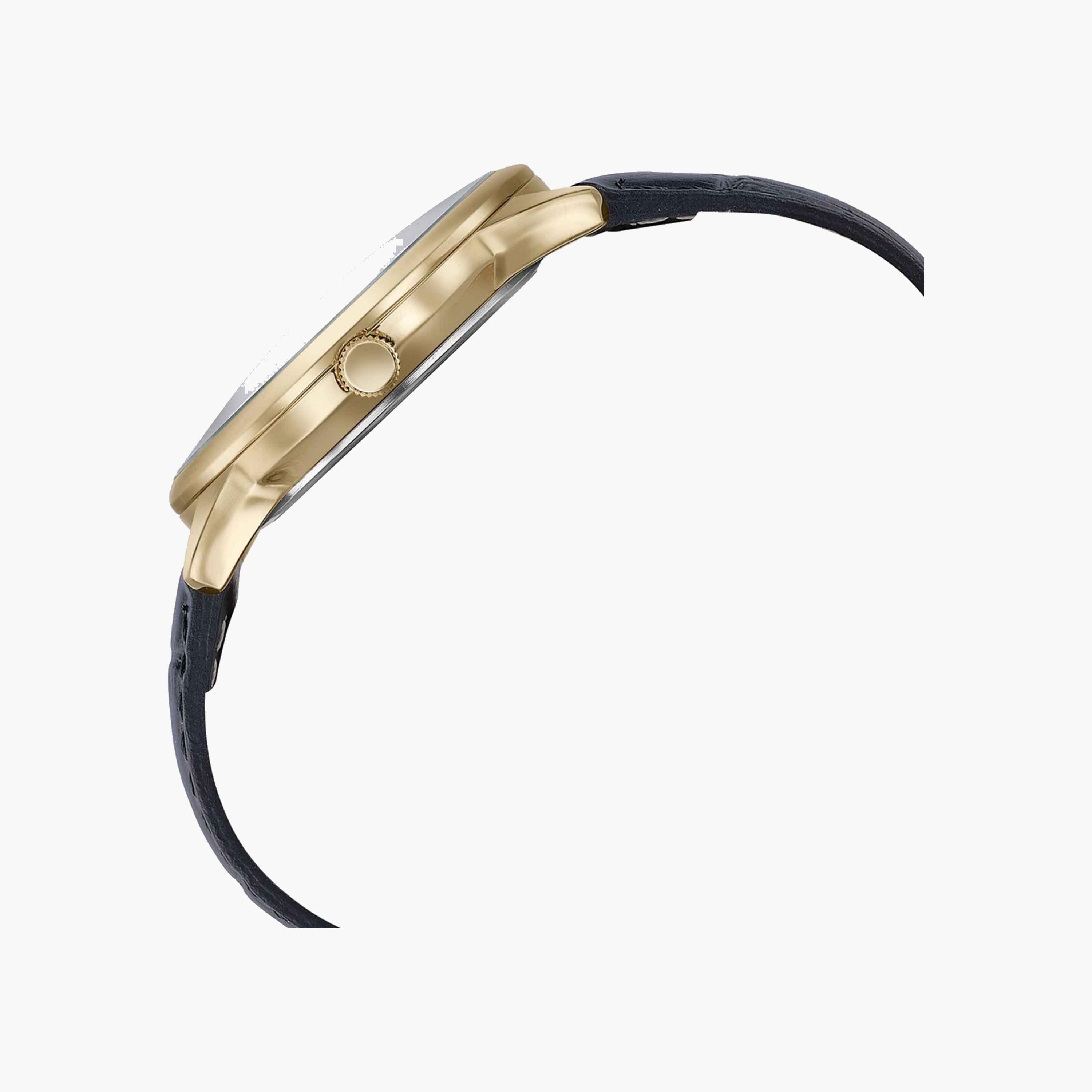 Sonata Gold Round Dial Leather Strap Watch-women-watchesandjewellery-watches-image-2