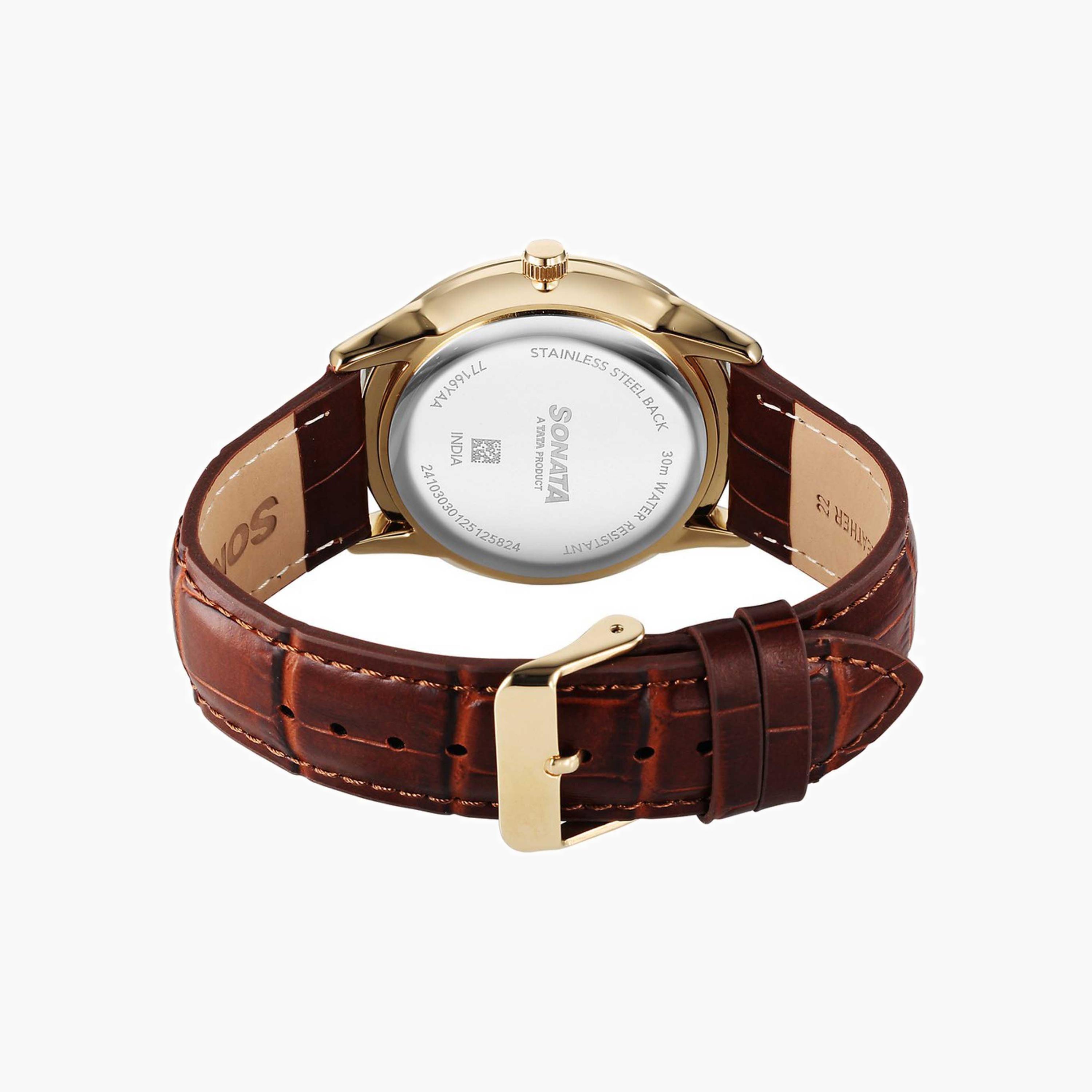 Sonata Round Analogue Watch-men-watchesandjewellery-watches-image-3