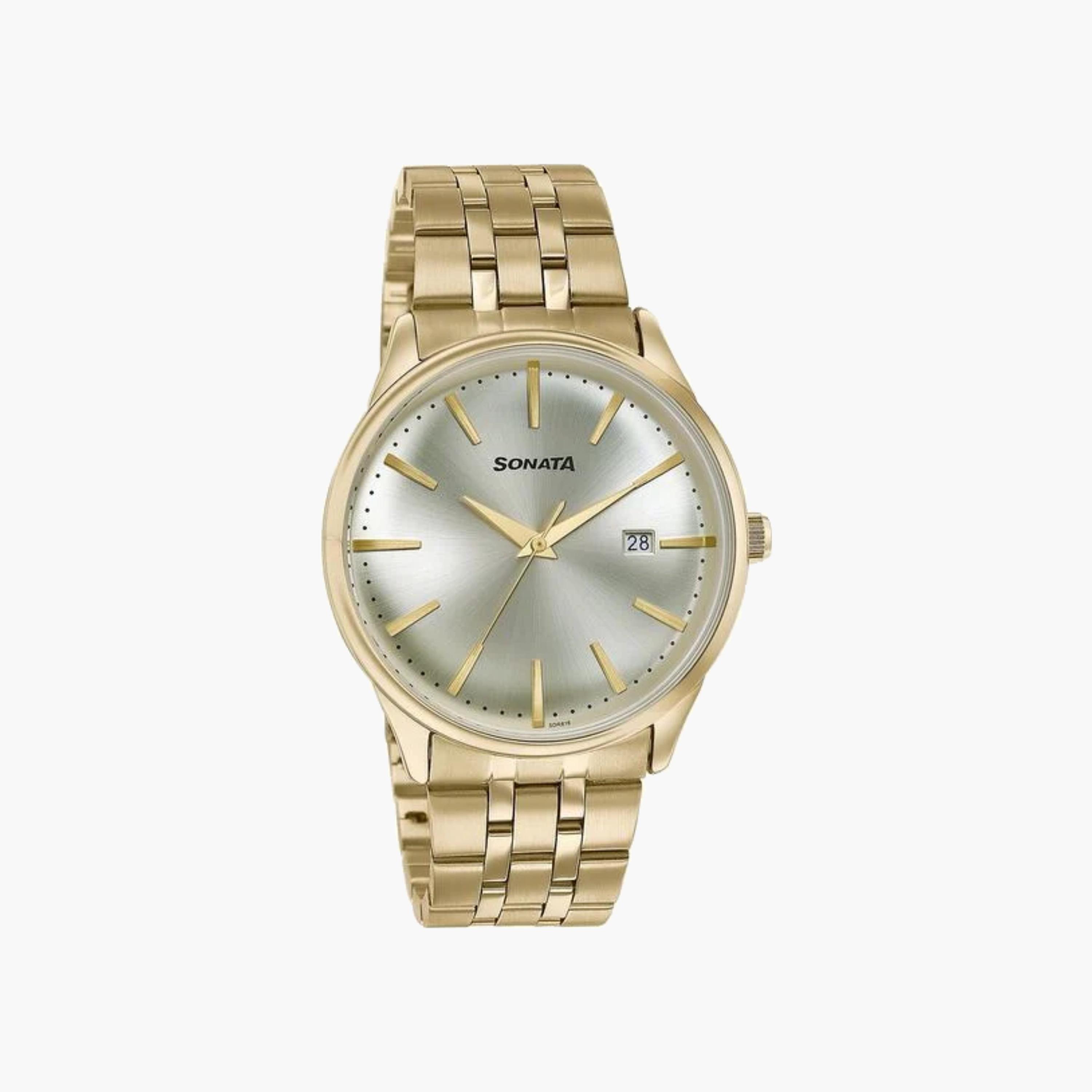 Sonata Gold Tone Analog Watch with Date-women-watchesandjewellery-watches-image-6