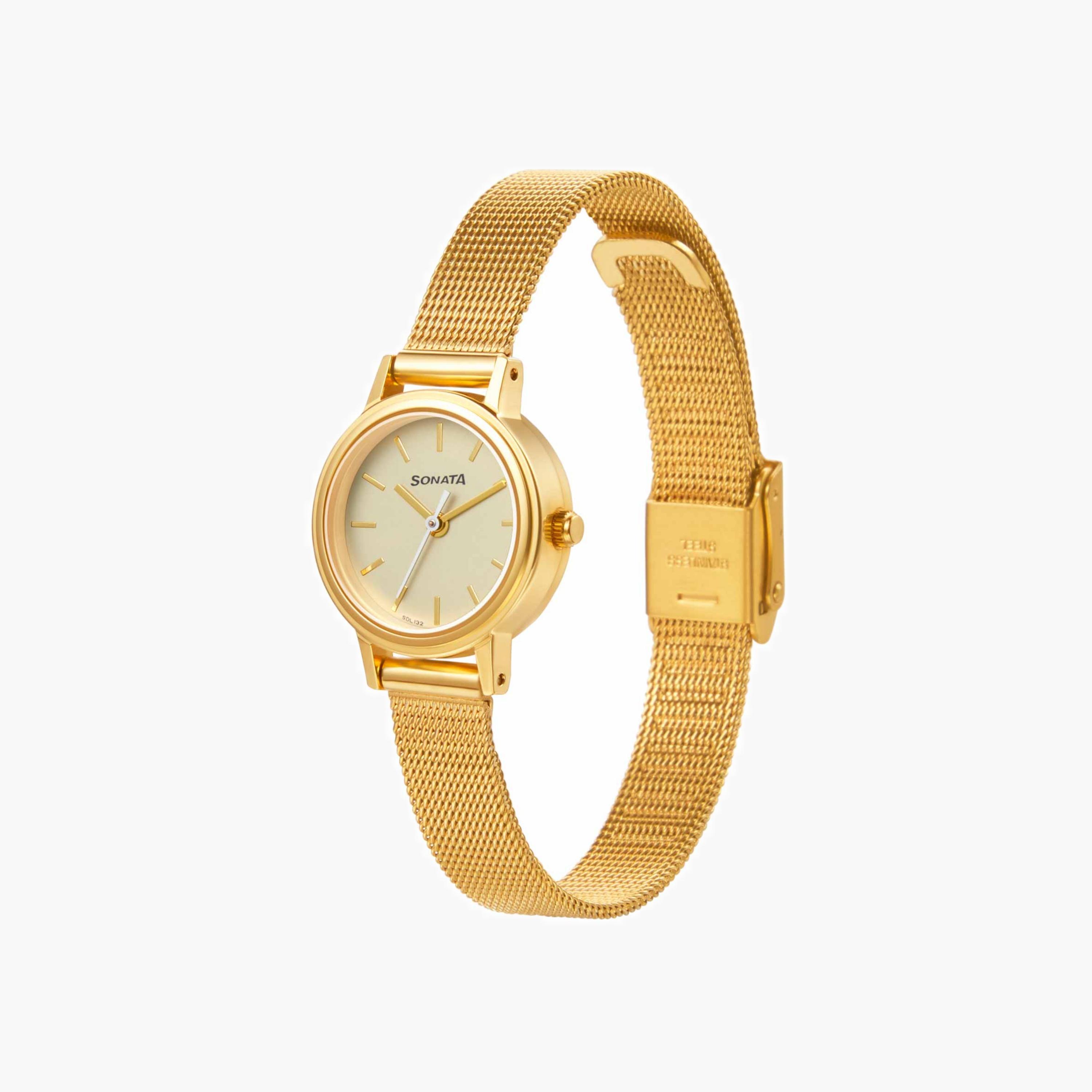 Mesh Strap Analogue Watch-women-watchesandjewellery-watches-image-2