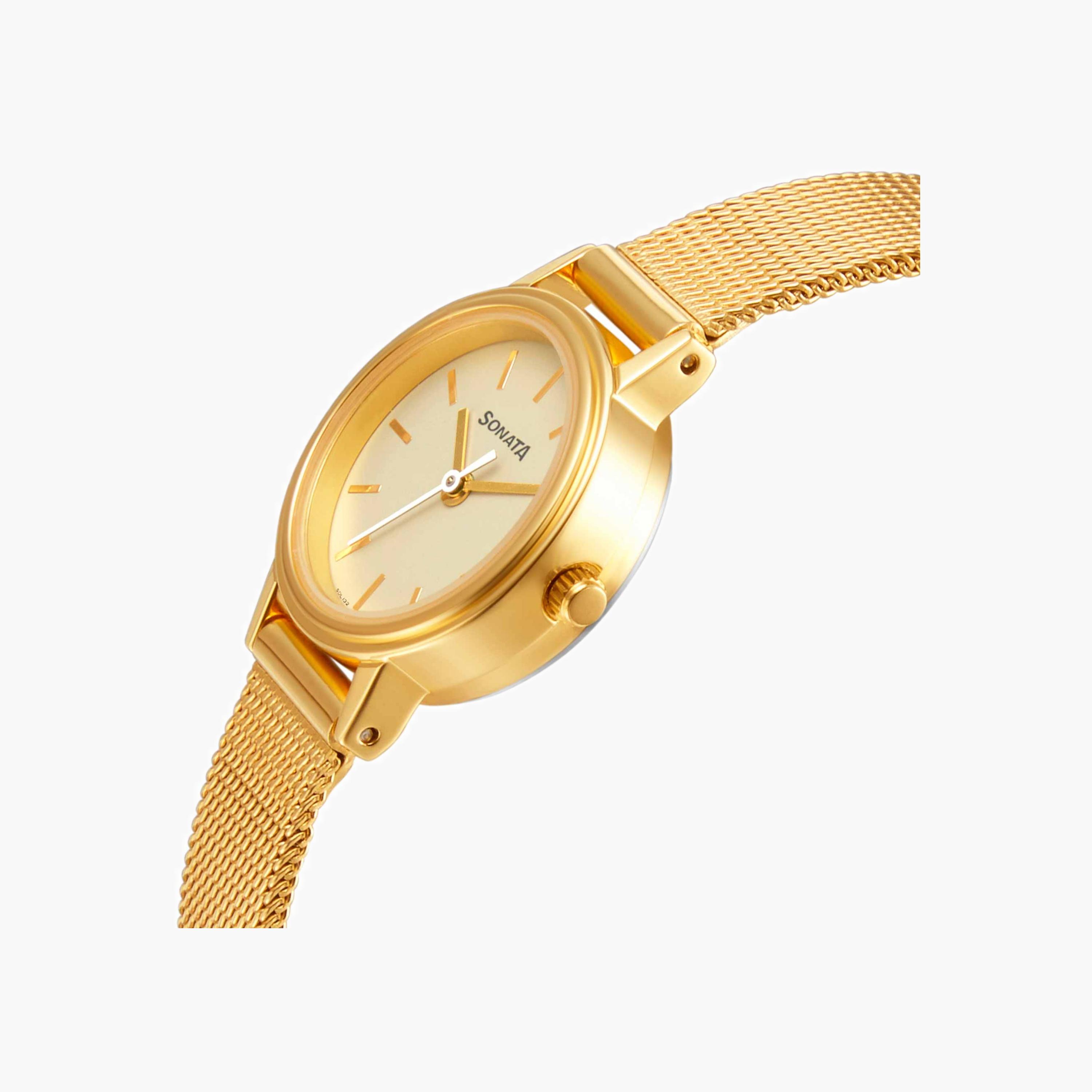 Mesh Strap Analogue Watch-women-watchesandjewellery-watches-image-3