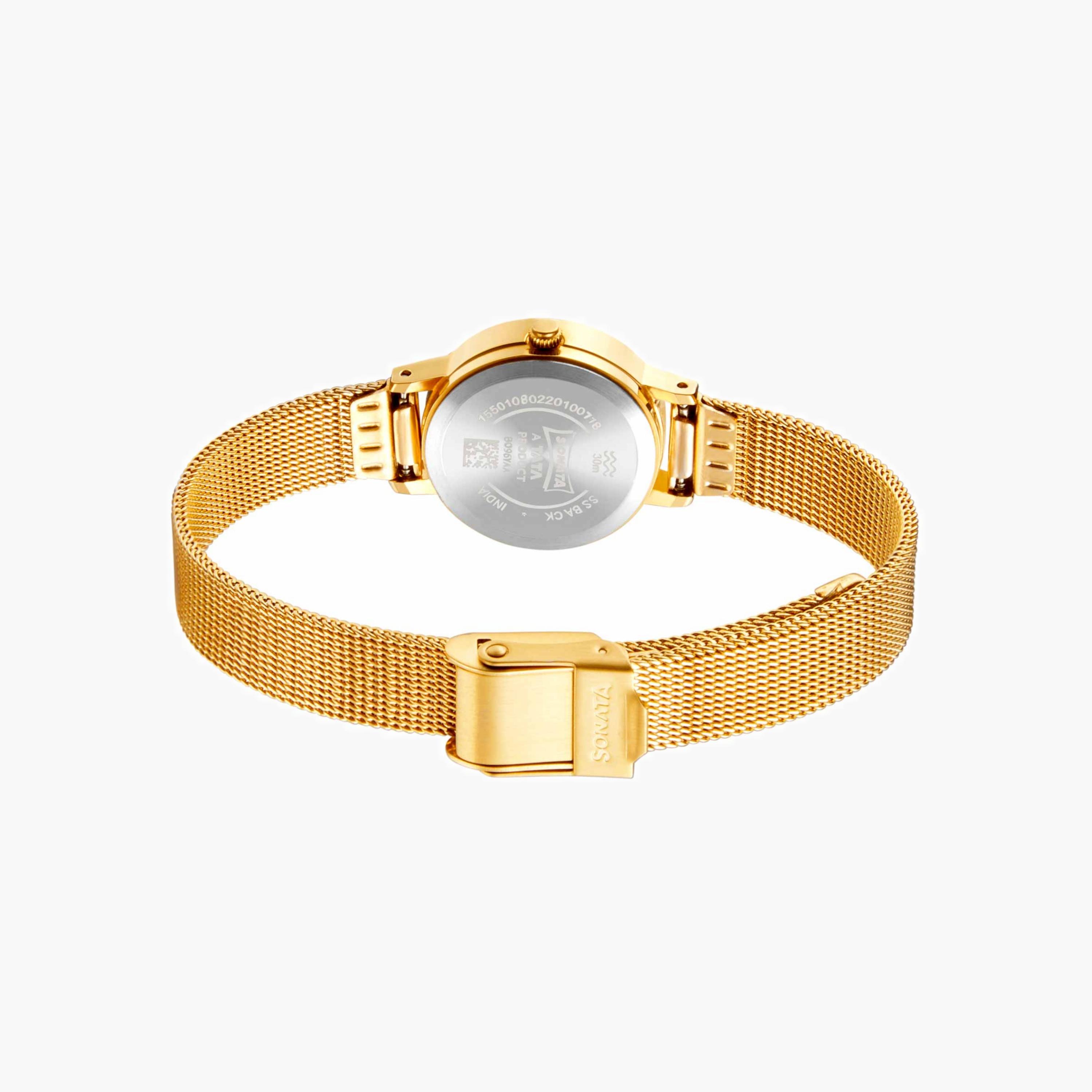 Mesh Strap Analogue Watch-women-watchesandjewellery-watches-image-4