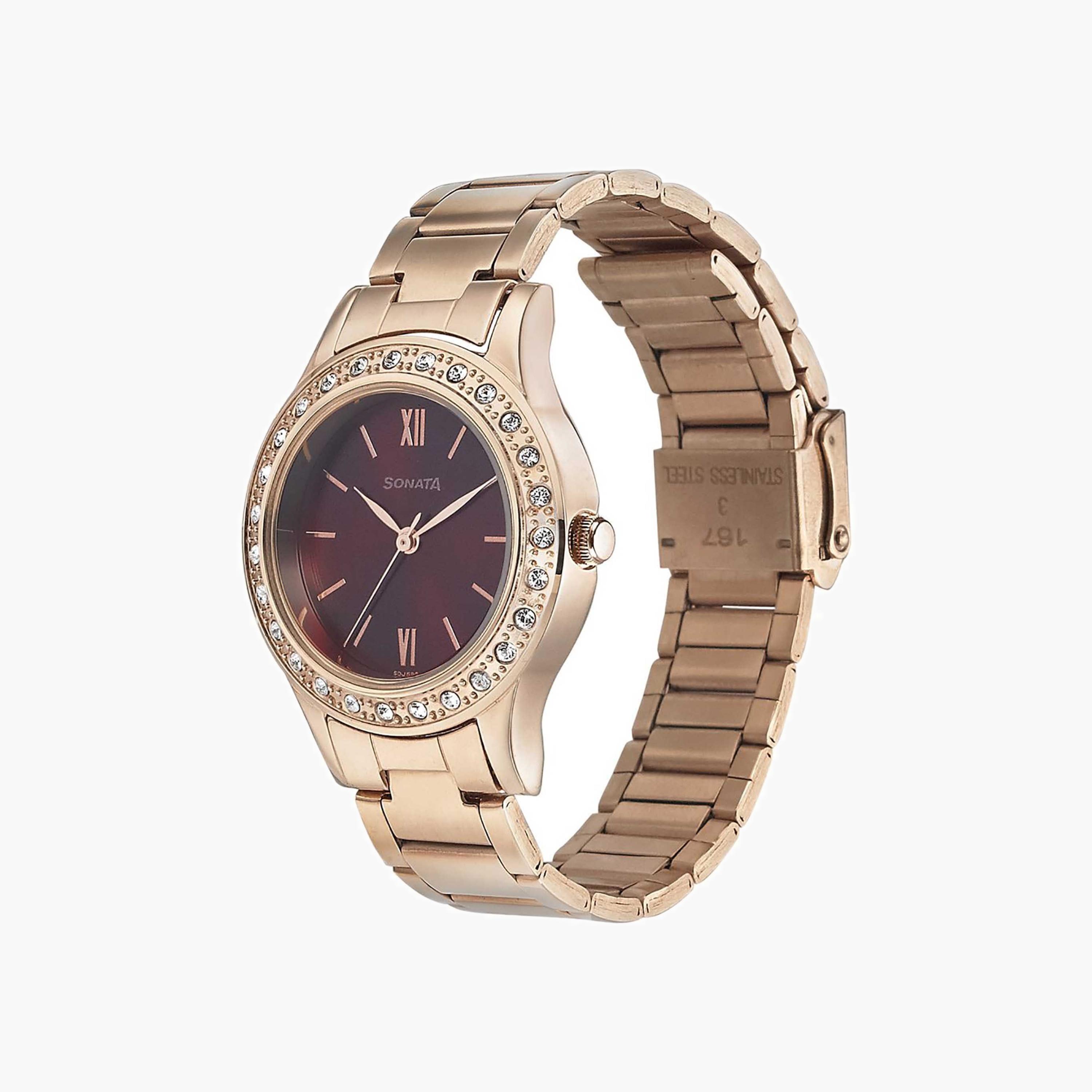 Crystal Embellished Analogue Watch-women-watchesandjewellery-watches-image-3