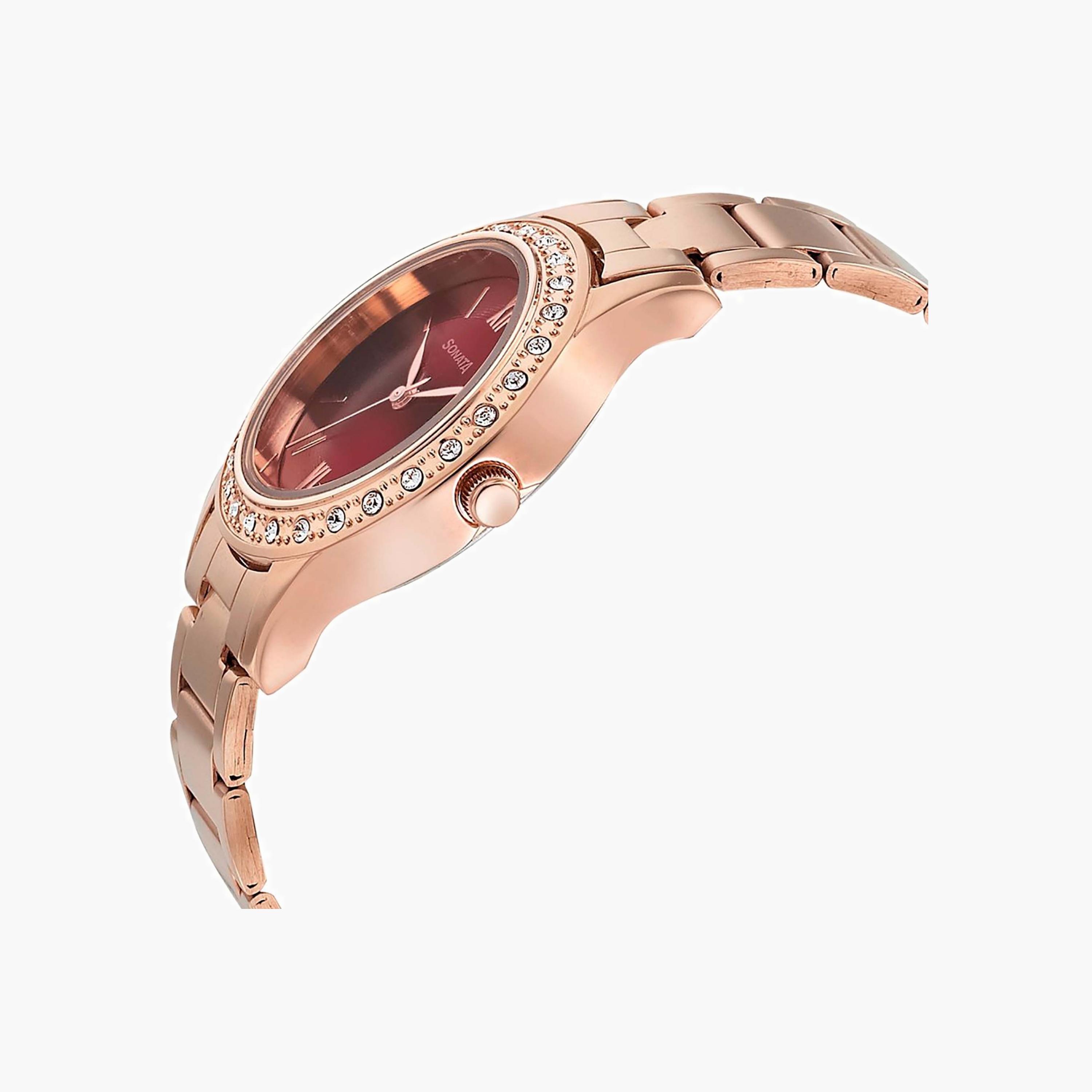 Crystal Embellished Analogue Watch-women-watchesandjewellery-watches-image-4