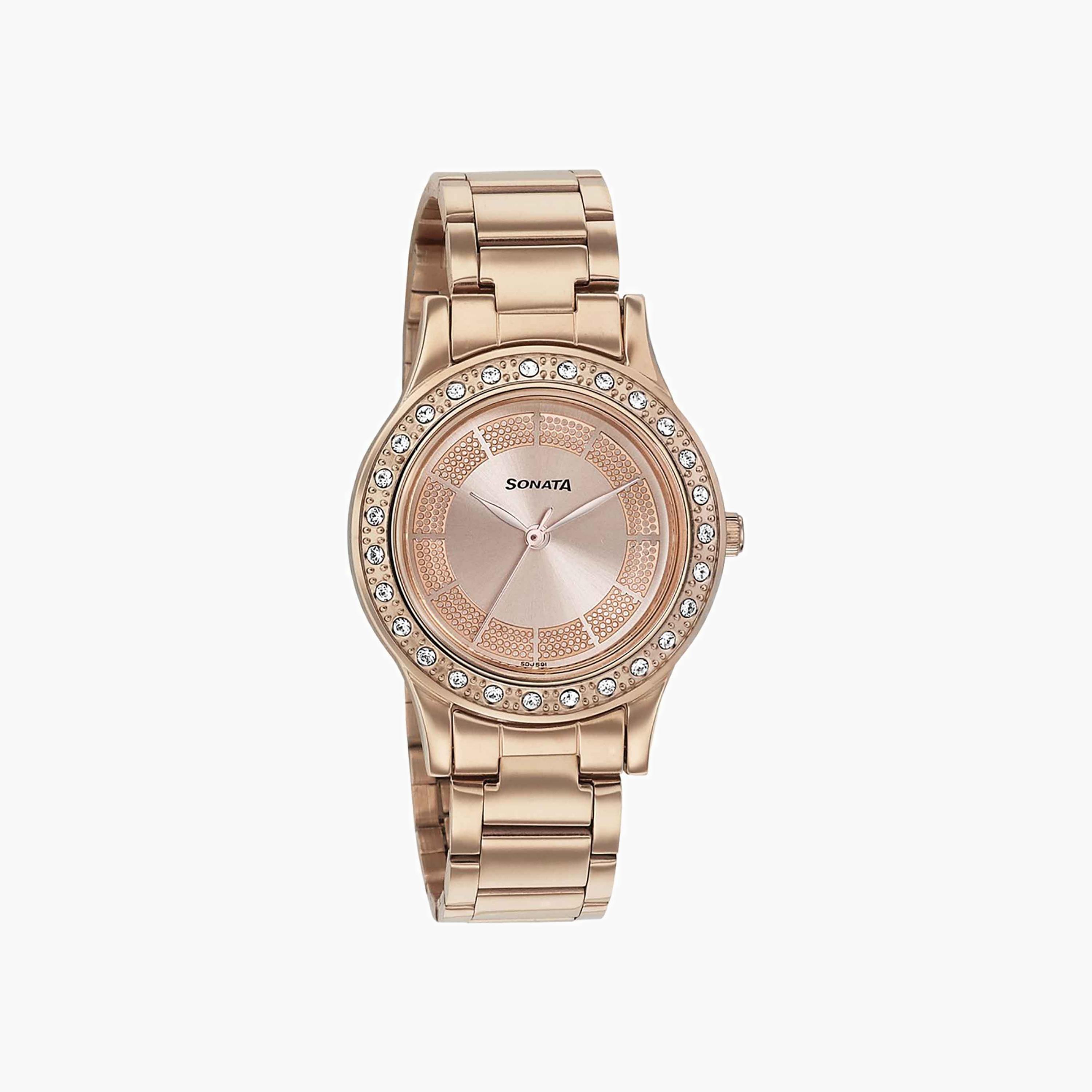 Crystal Embellished Analogue Watch-women-watchesandjewellery-watches-image-1