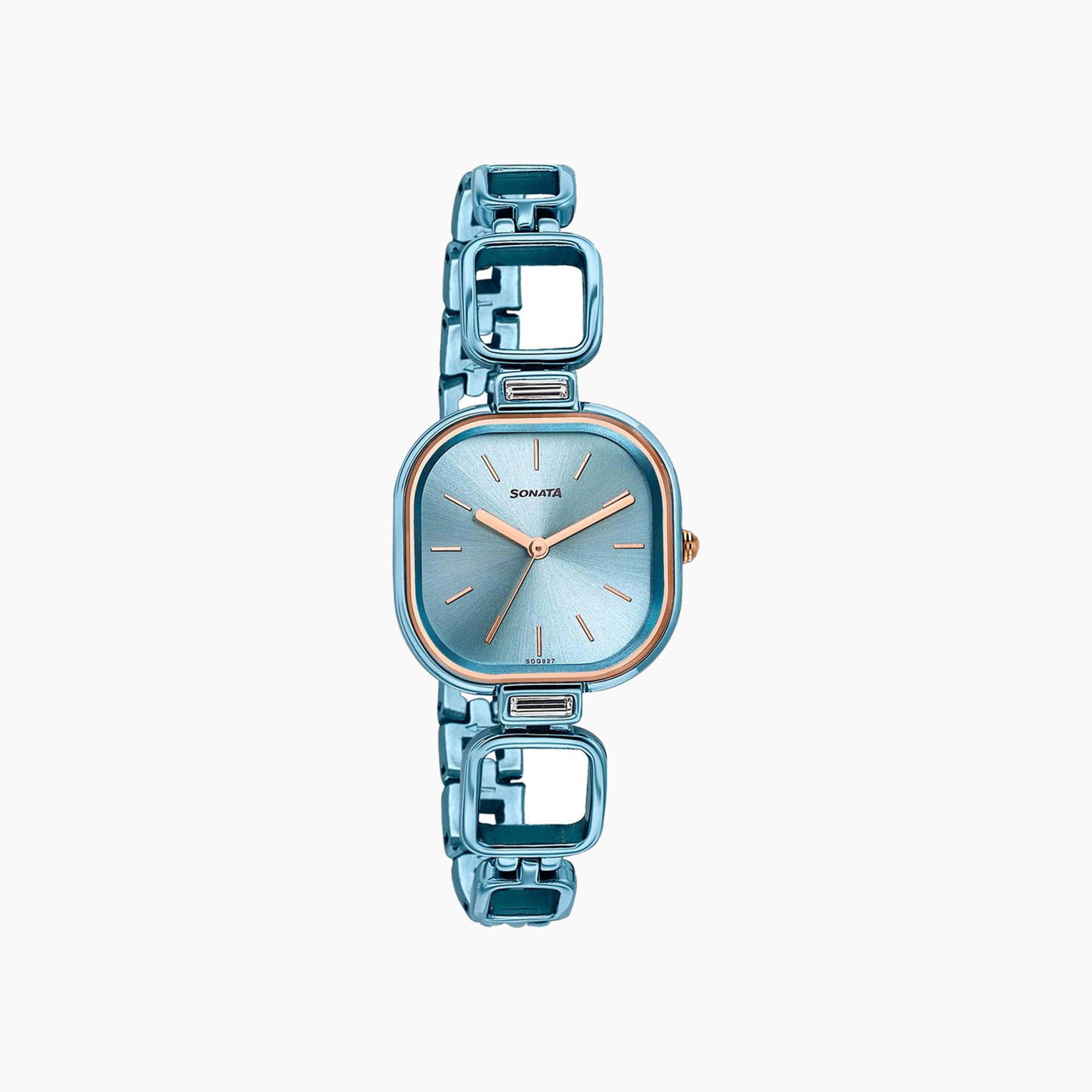 Sonata Blue Square Dial Ladies Watch-women-watchesandjewellery-watches-image-1