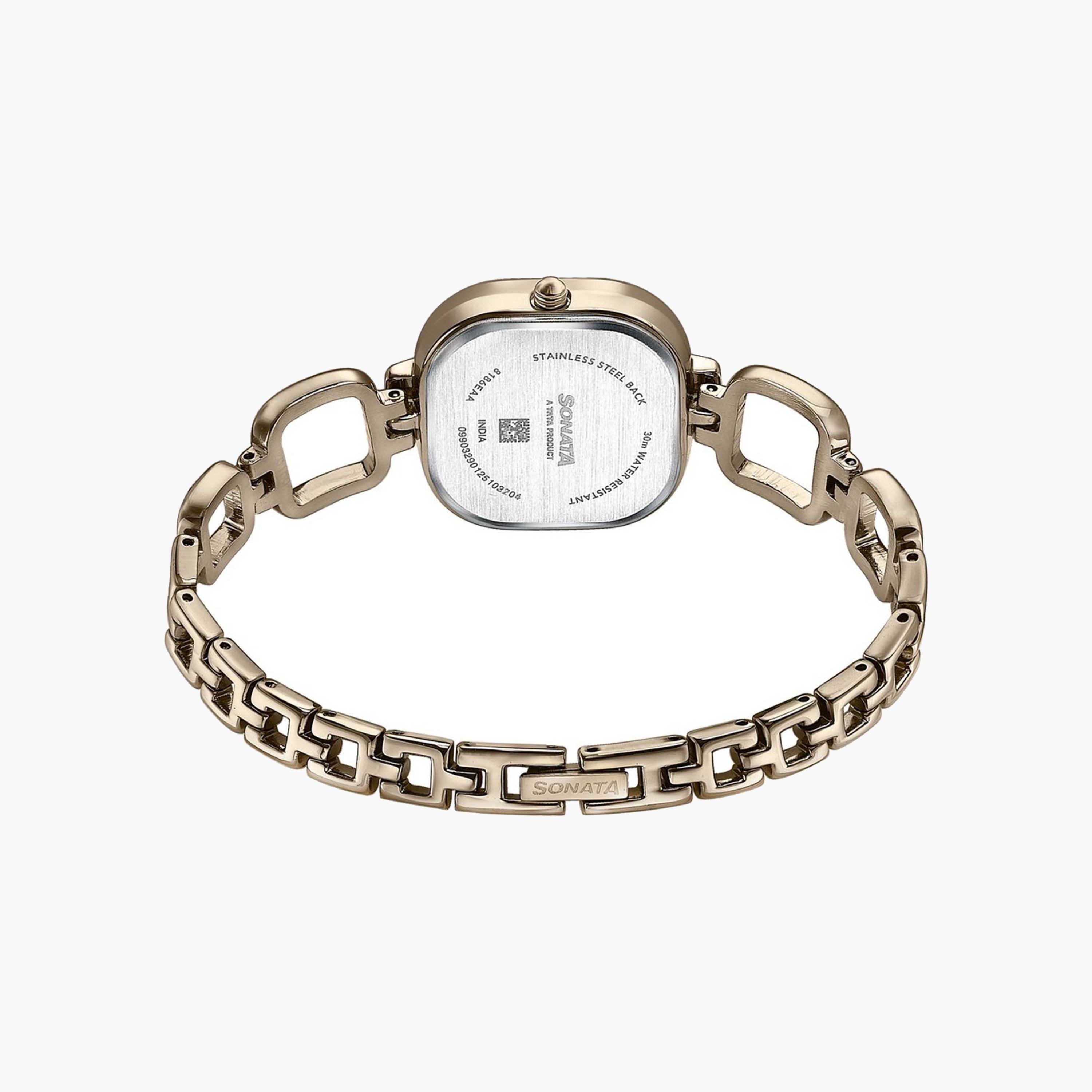 ساعة نسائية تناظرية بلون ذهبي-women-watchesandjewellery-watches-image-3