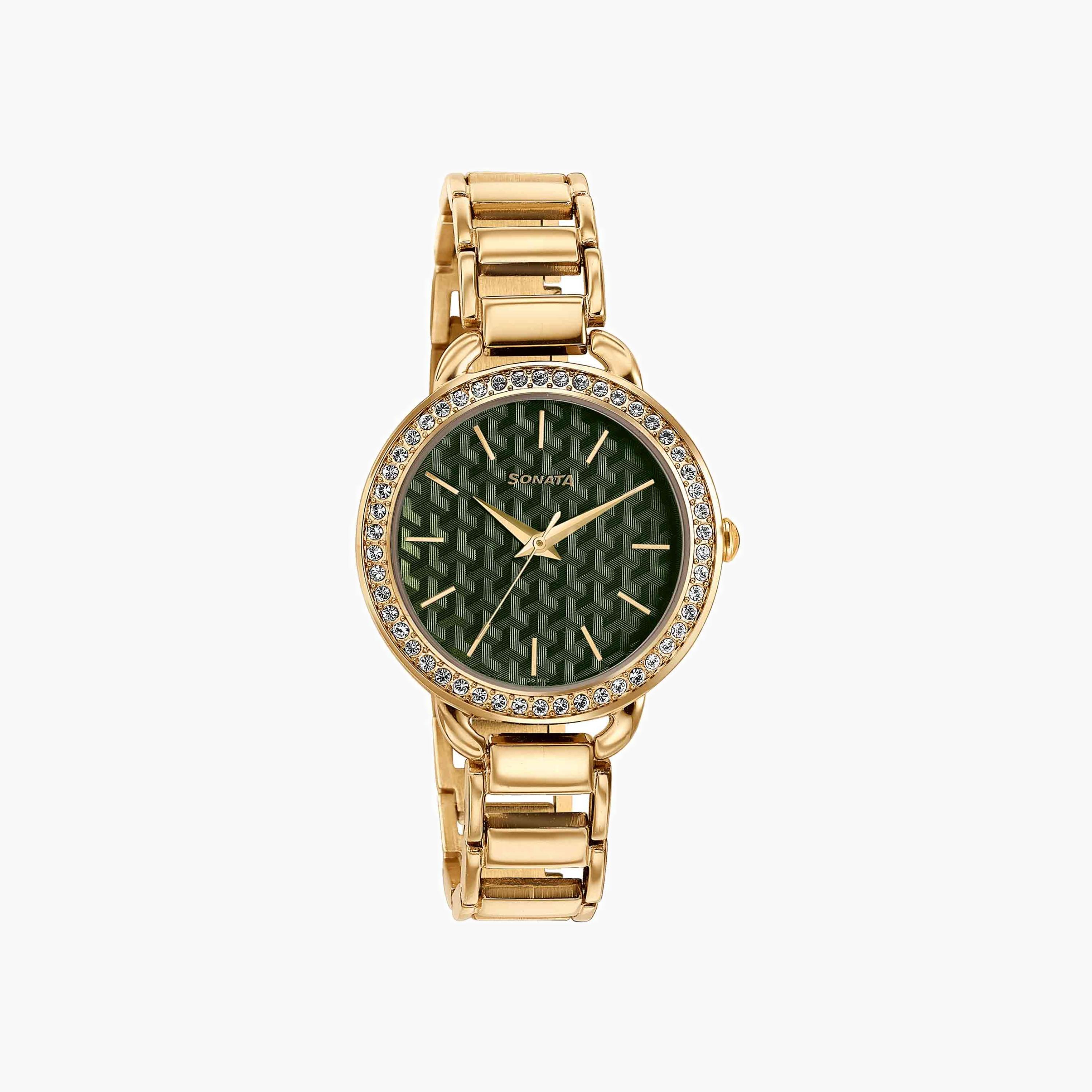 Crystal Embellished Analogue Watch-women-watchesandjewellery-watches-image-1