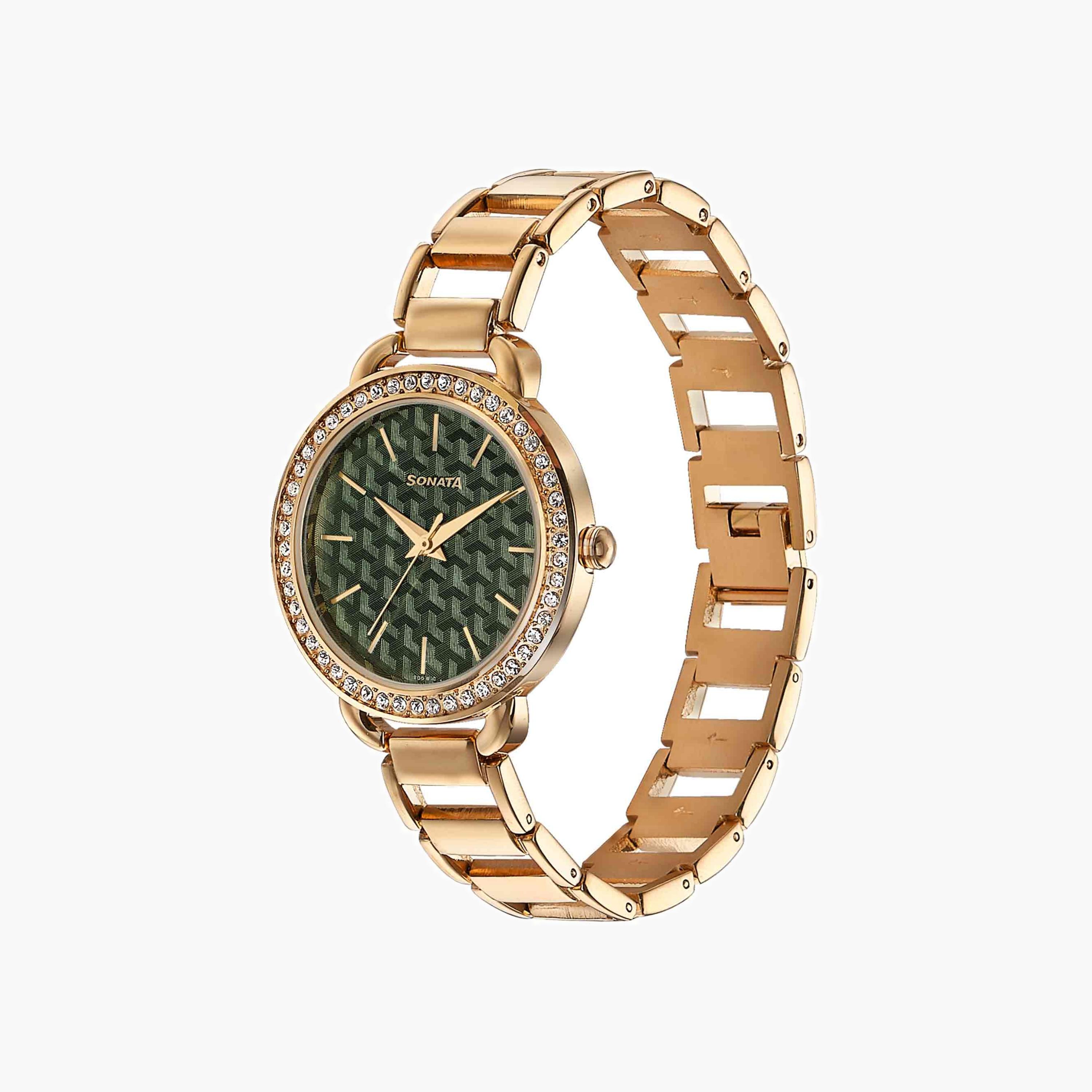 Crystal Embellished Analogue Watch-women-watchesandjewellery-watches-image-2