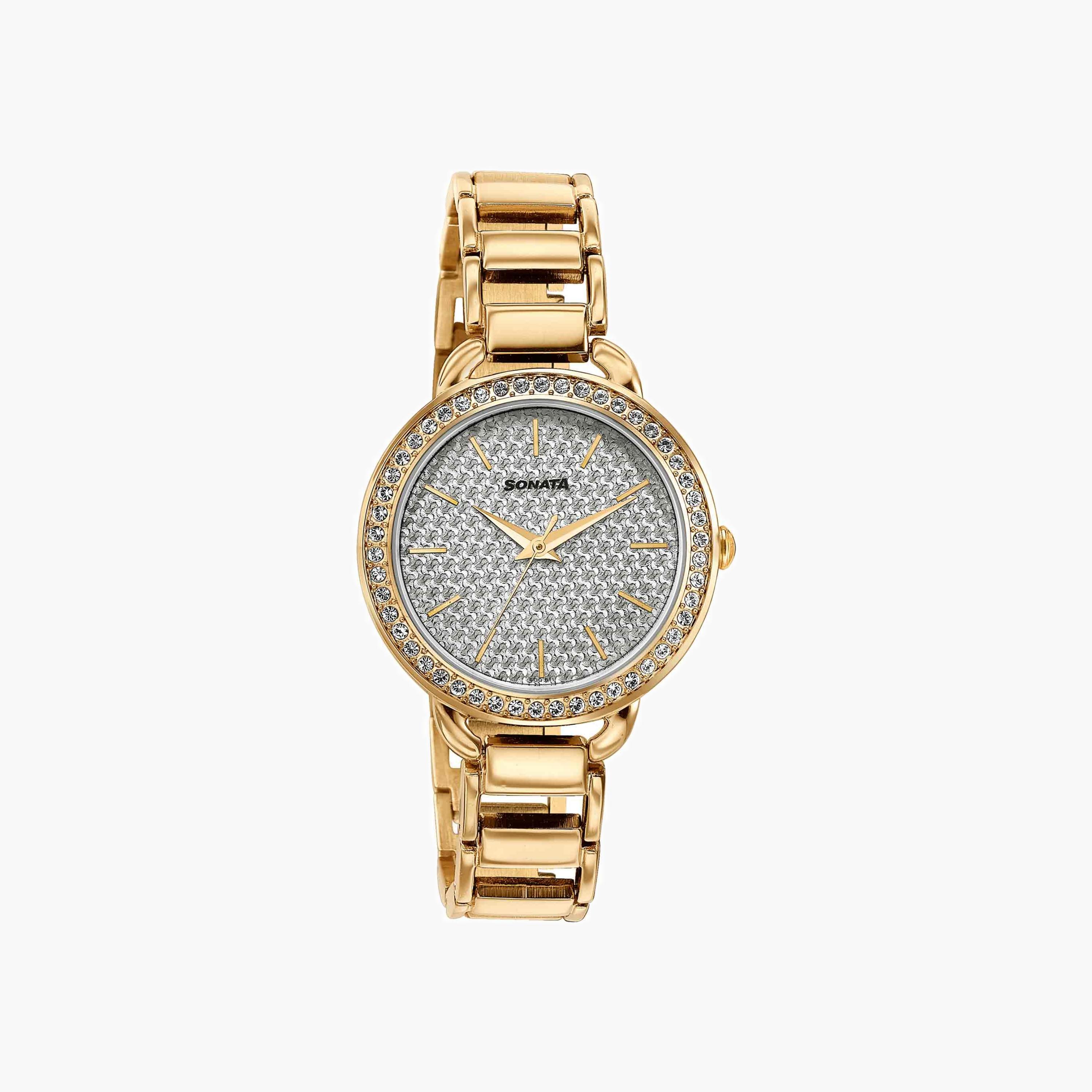 Crystal Embellished Analogue Watch-women-watchesandjewellery-watches-image-2
