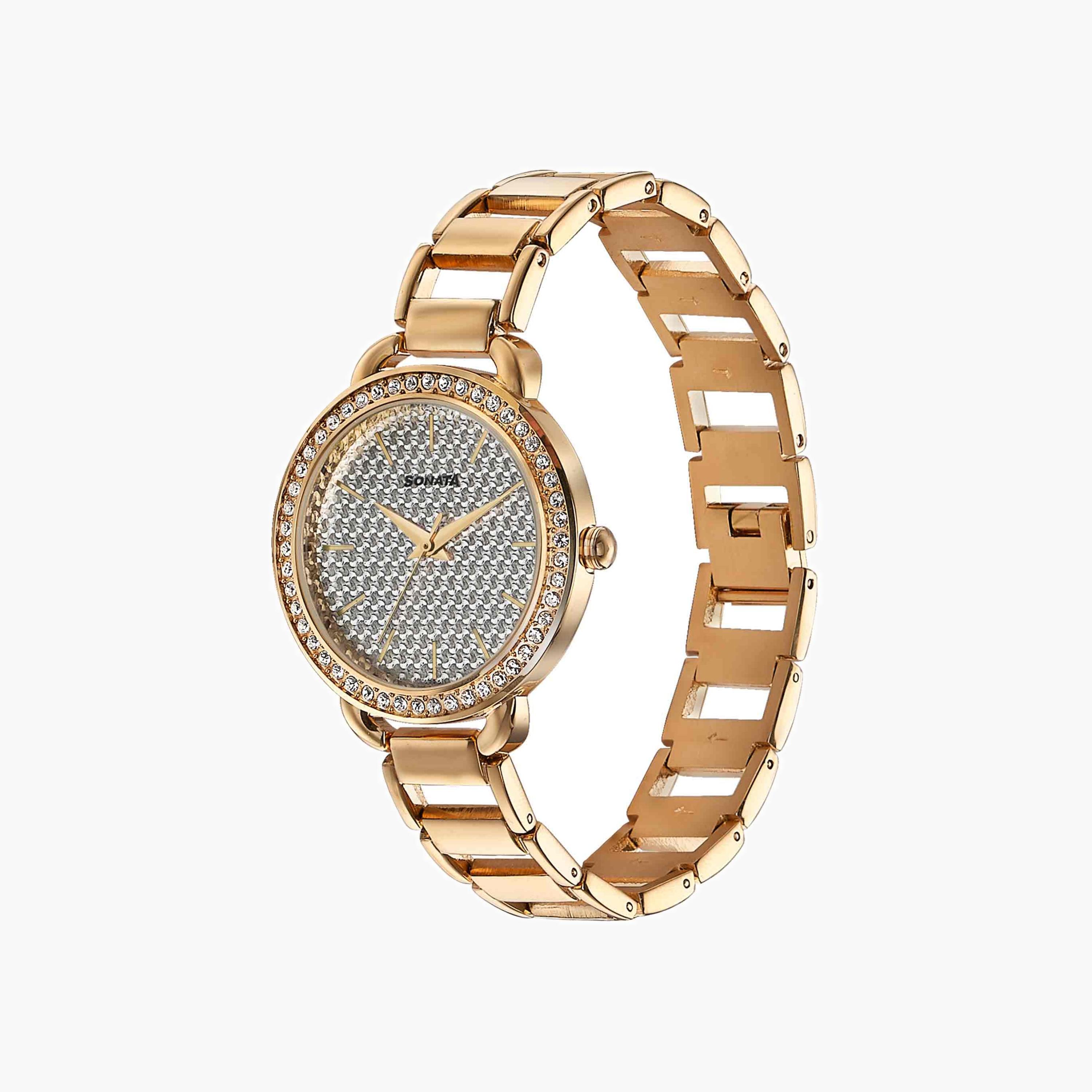 Crystal Embellished Analogue Watch-women-watchesandjewellery-watches-image-3