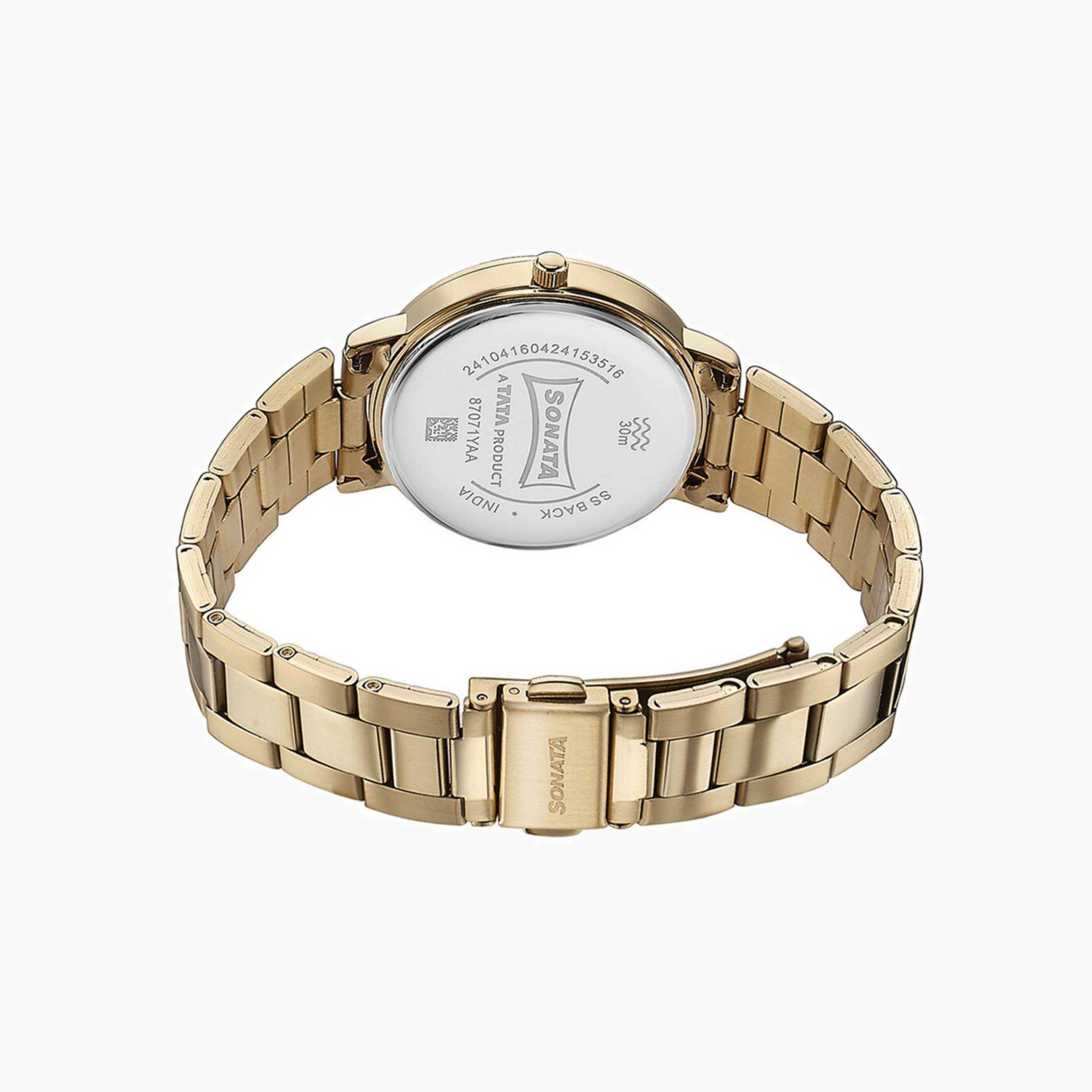 Sonata Analogue Metal Strap Watch-women-watchesandjewellery-watches-image-2