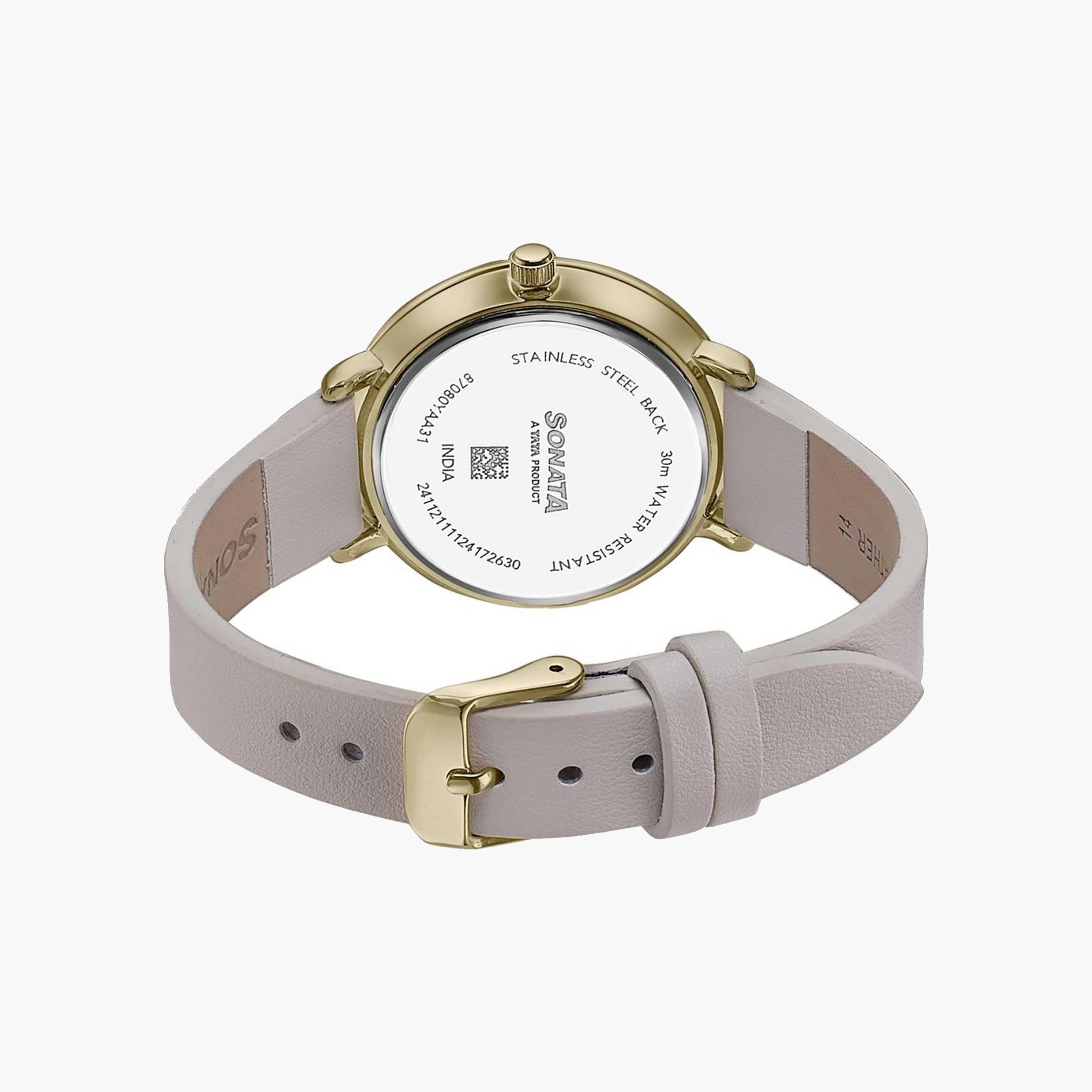 Sonata Crystal Embellished Round Dial Ladies Watch-women-watchesandjewellery-watches-image-3