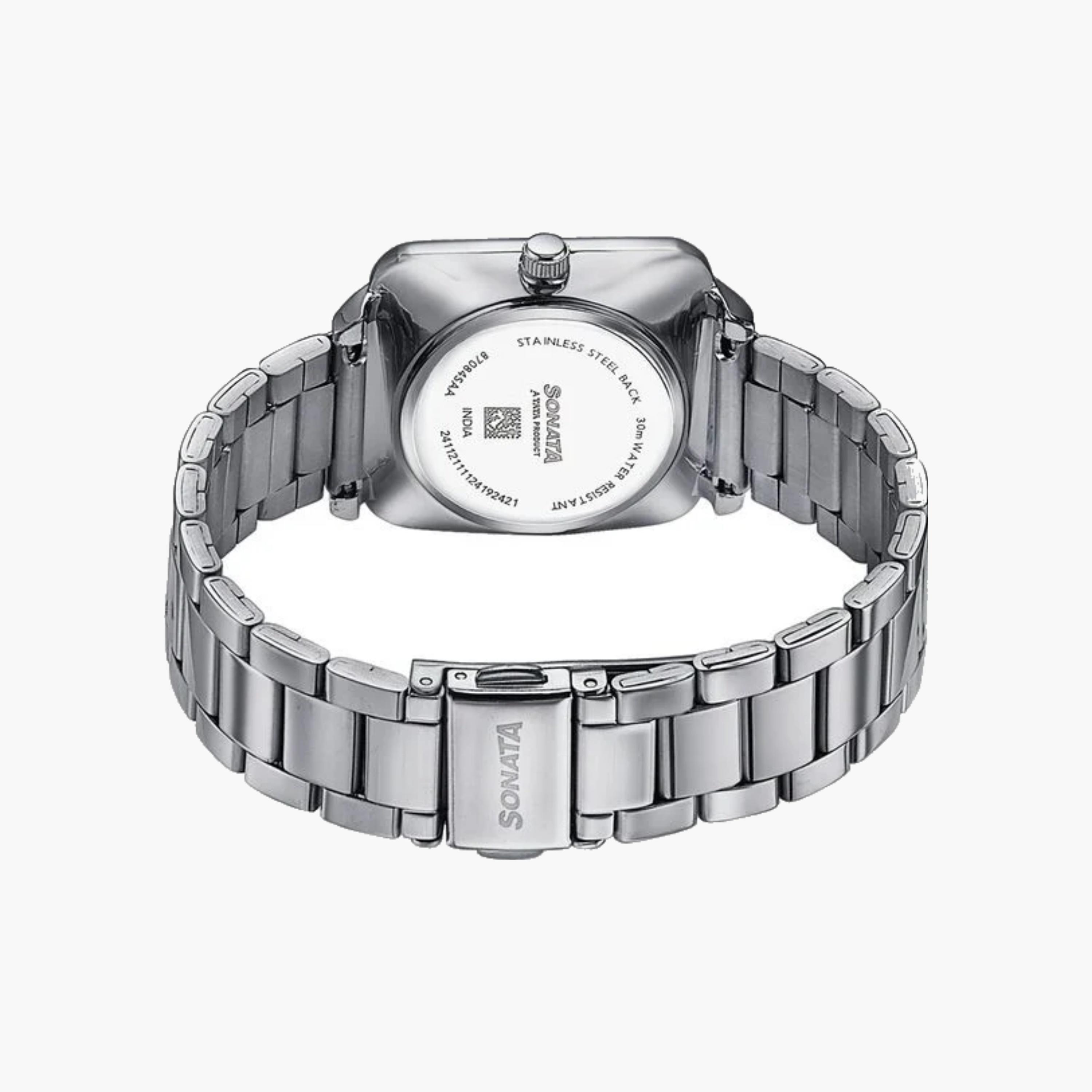 Sonata Square Dial Metal Strap Watch-women-watchesandjewellery-watches-image-2