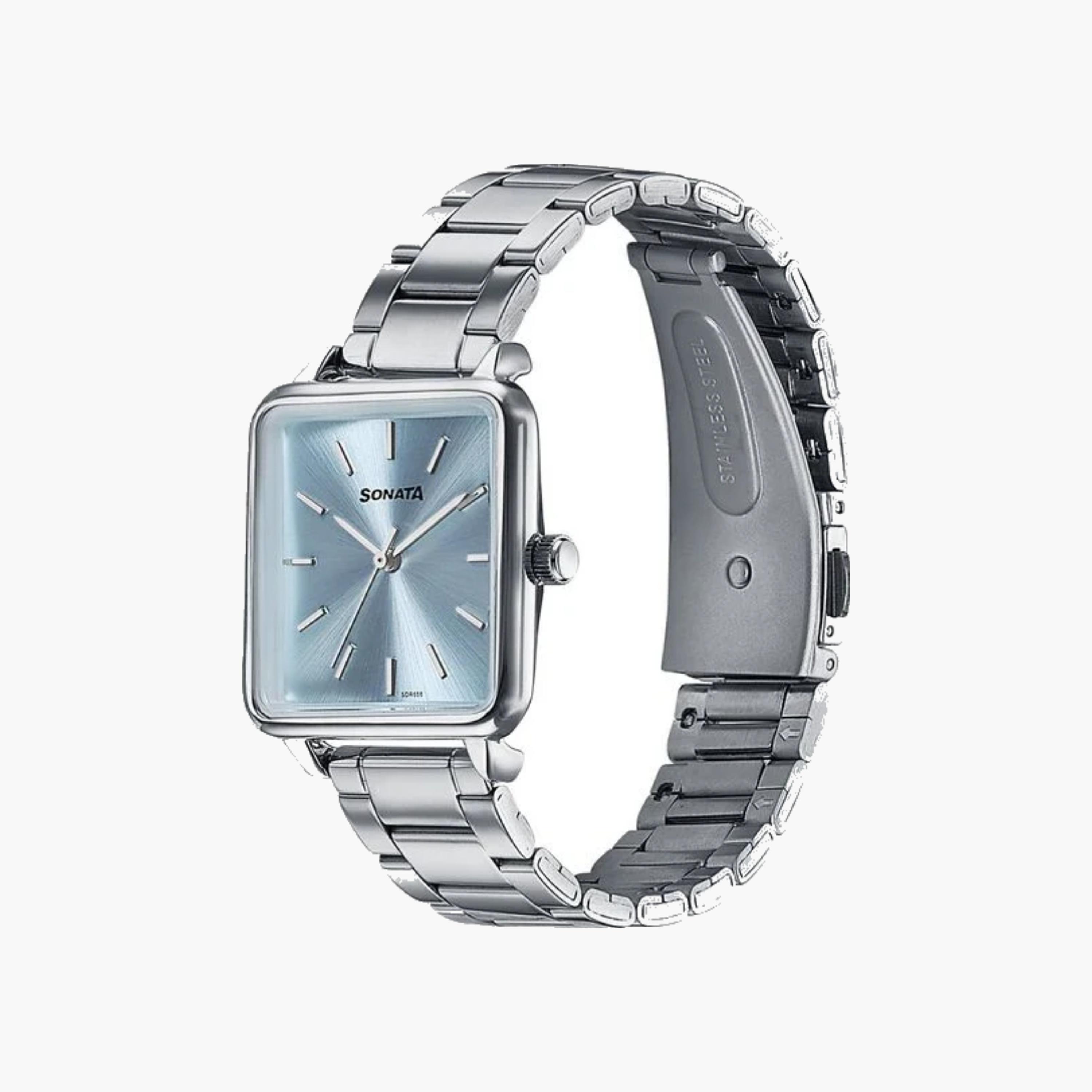 Sonata Square Dial Metal Strap Watch-women-watchesandjewellery-watches-image-5