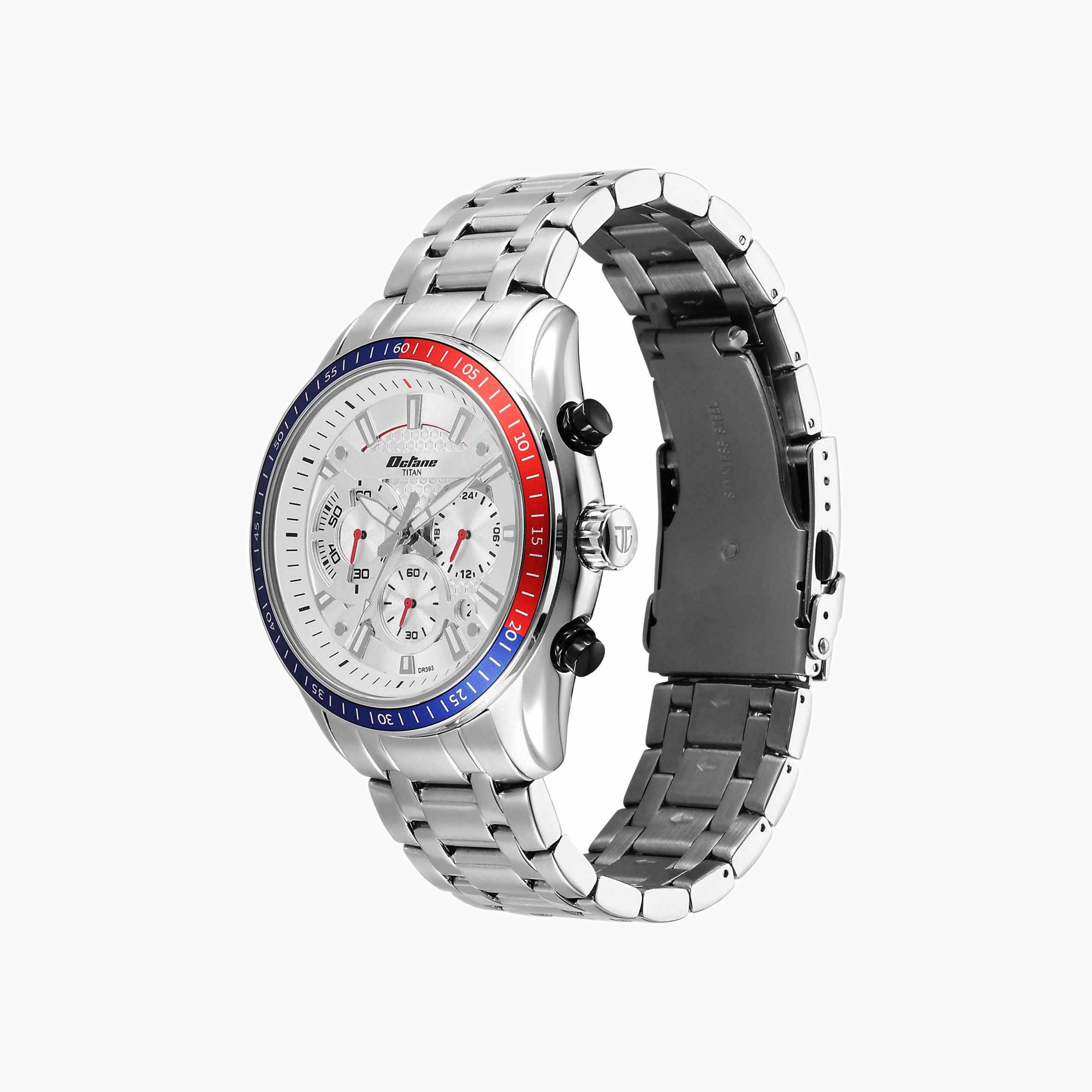 Stainless Steel Chronograph Watch-men-watchesandjewellery-watches-image-4