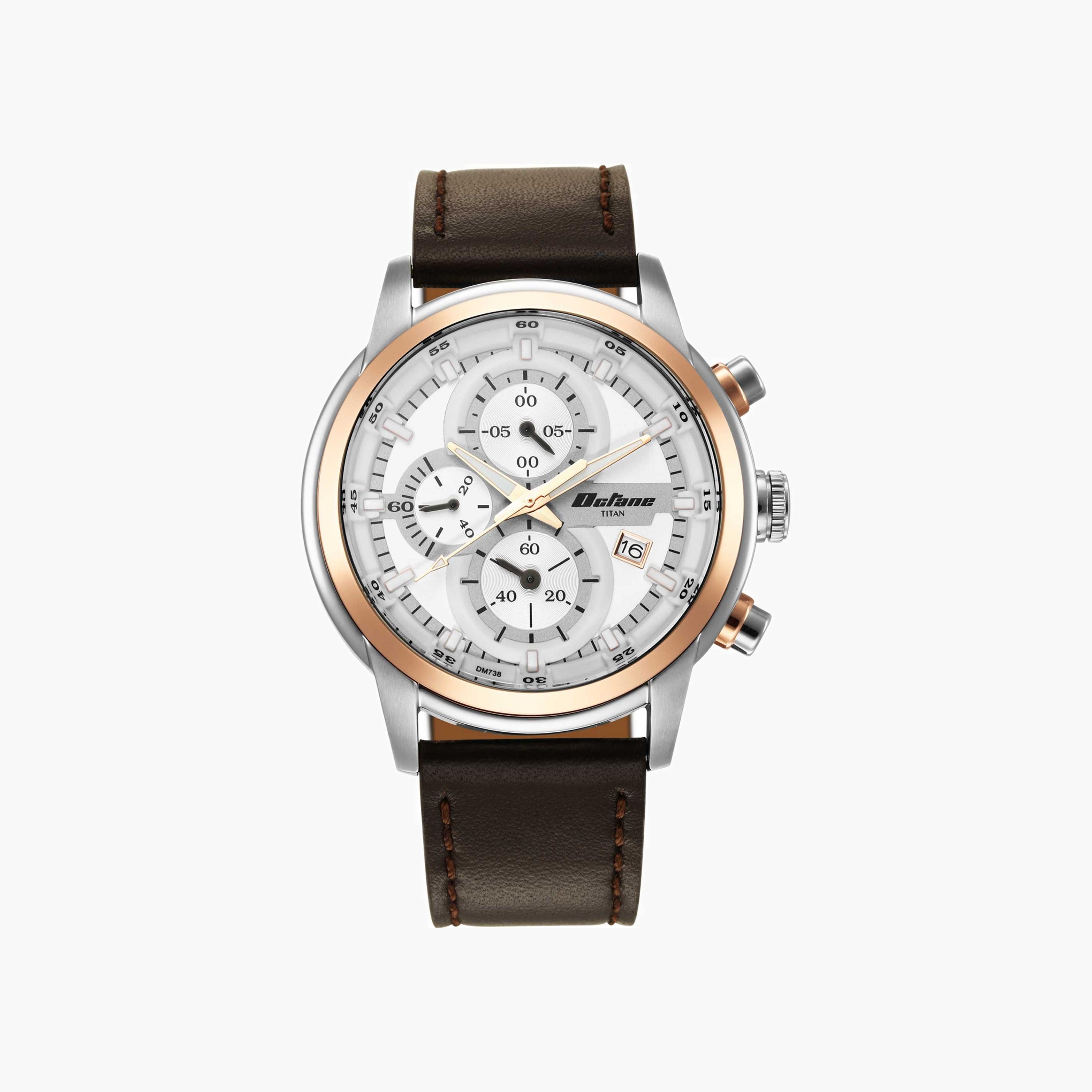Leather Chronograph Men's Watch-men-watchesandjewellery-watches-image-3
