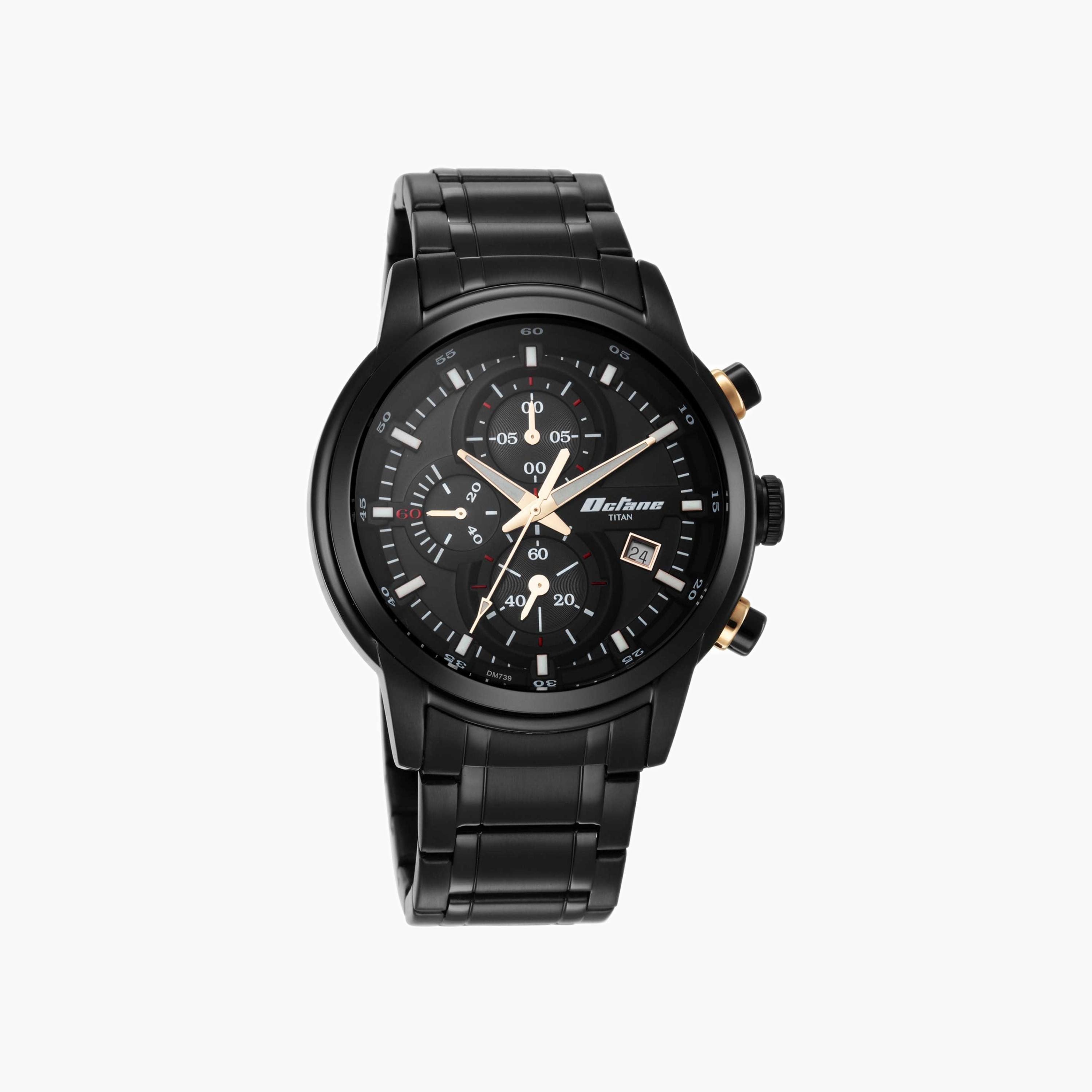 ساعة كرونوغراف من الستانلس ستيل للرجال-men-watchesandjewellery-watches-image-1