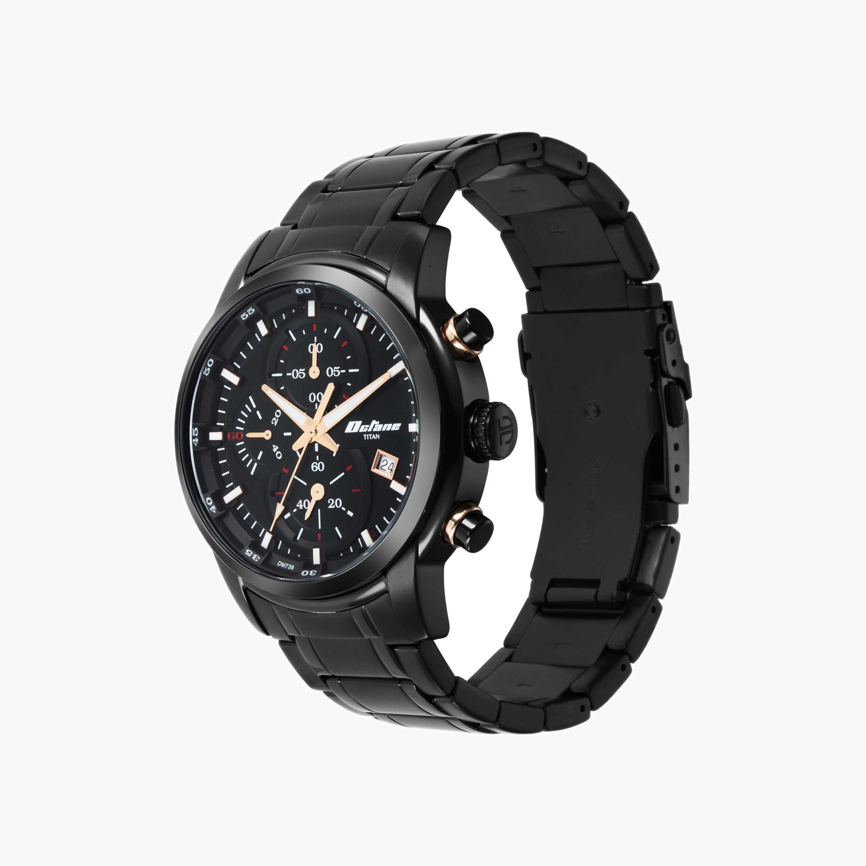 ساعة كرونوغراف من الستانلس ستيل للرجال-men-watchesandjewellery-watches-image-4