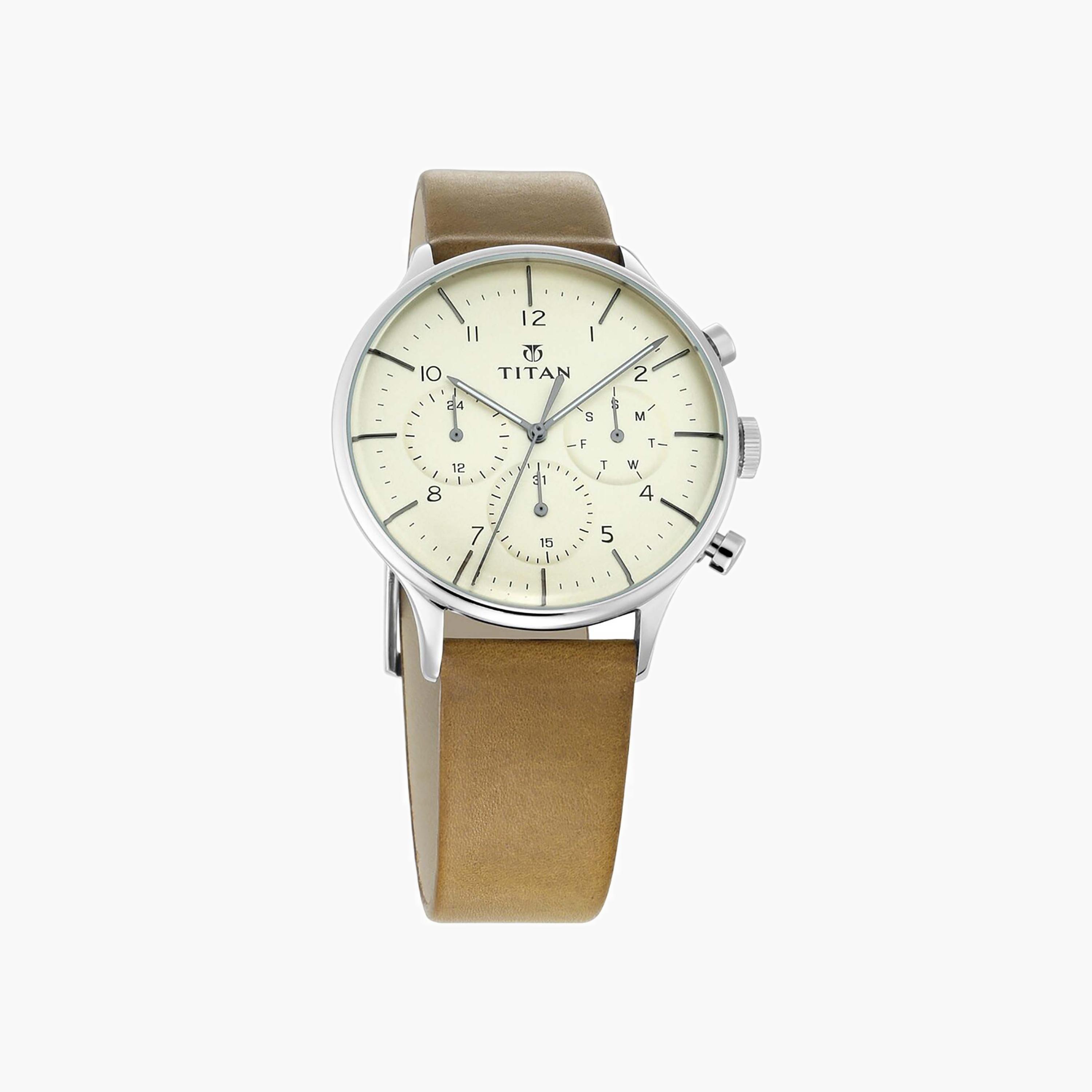 Titan Men's Chronograph Leather Watch-men-watchesandjewellery-watches-image-1