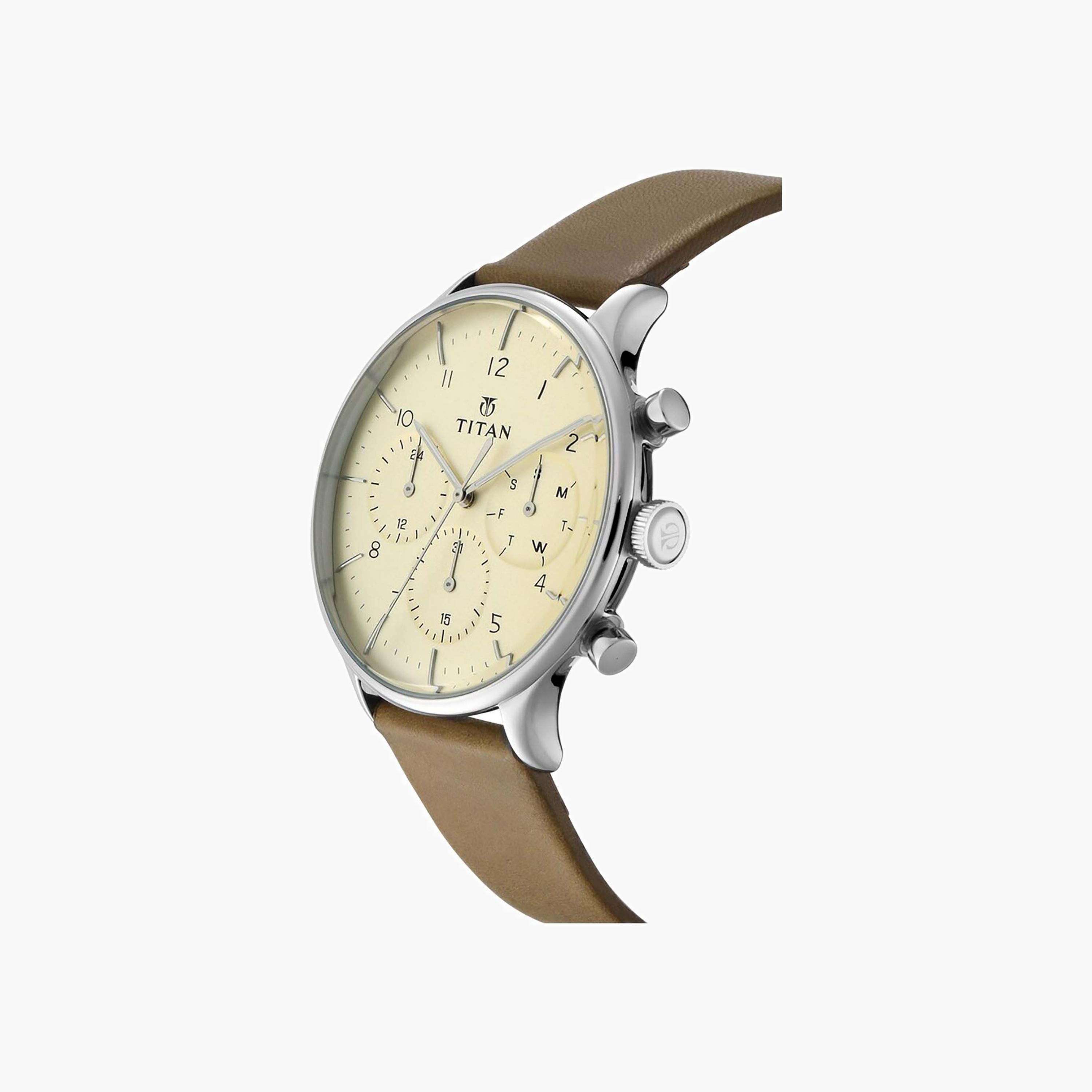 Titan Men's Chronograph Leather Watch-men-watchesandjewellery-watches-image-3