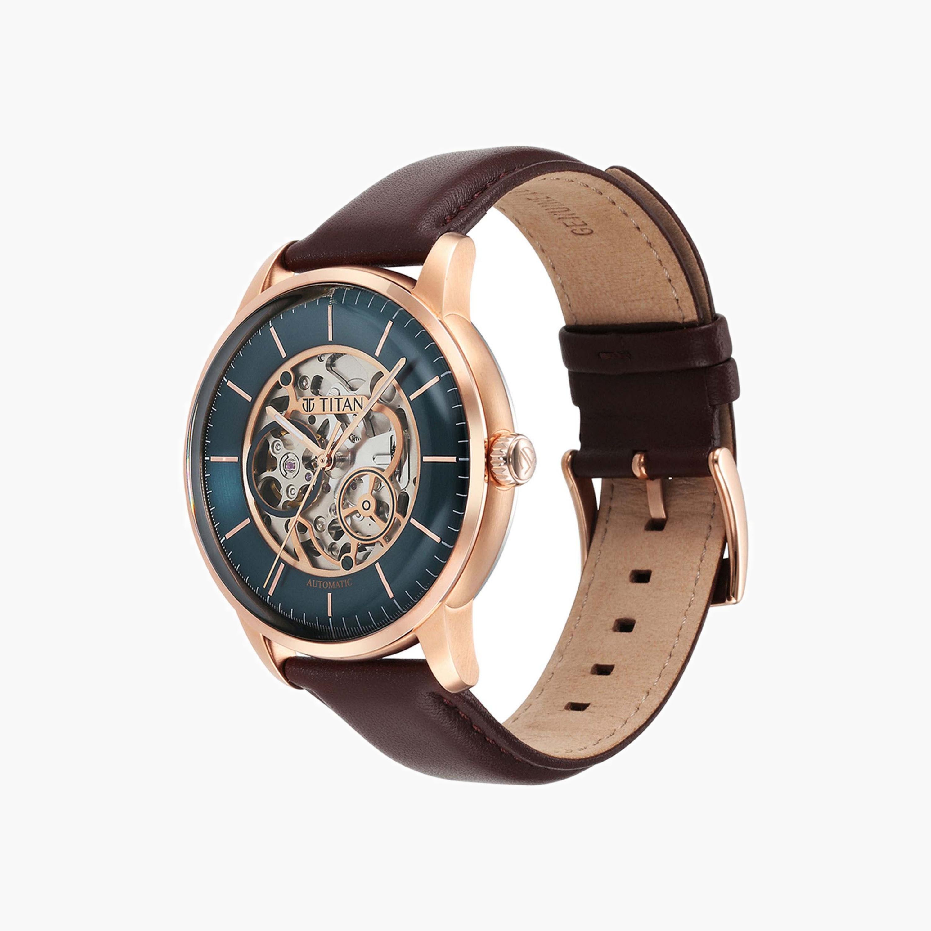 Automatic Skeleton Dial Leather Watch-men-watchesandjewellery-watches-image-4